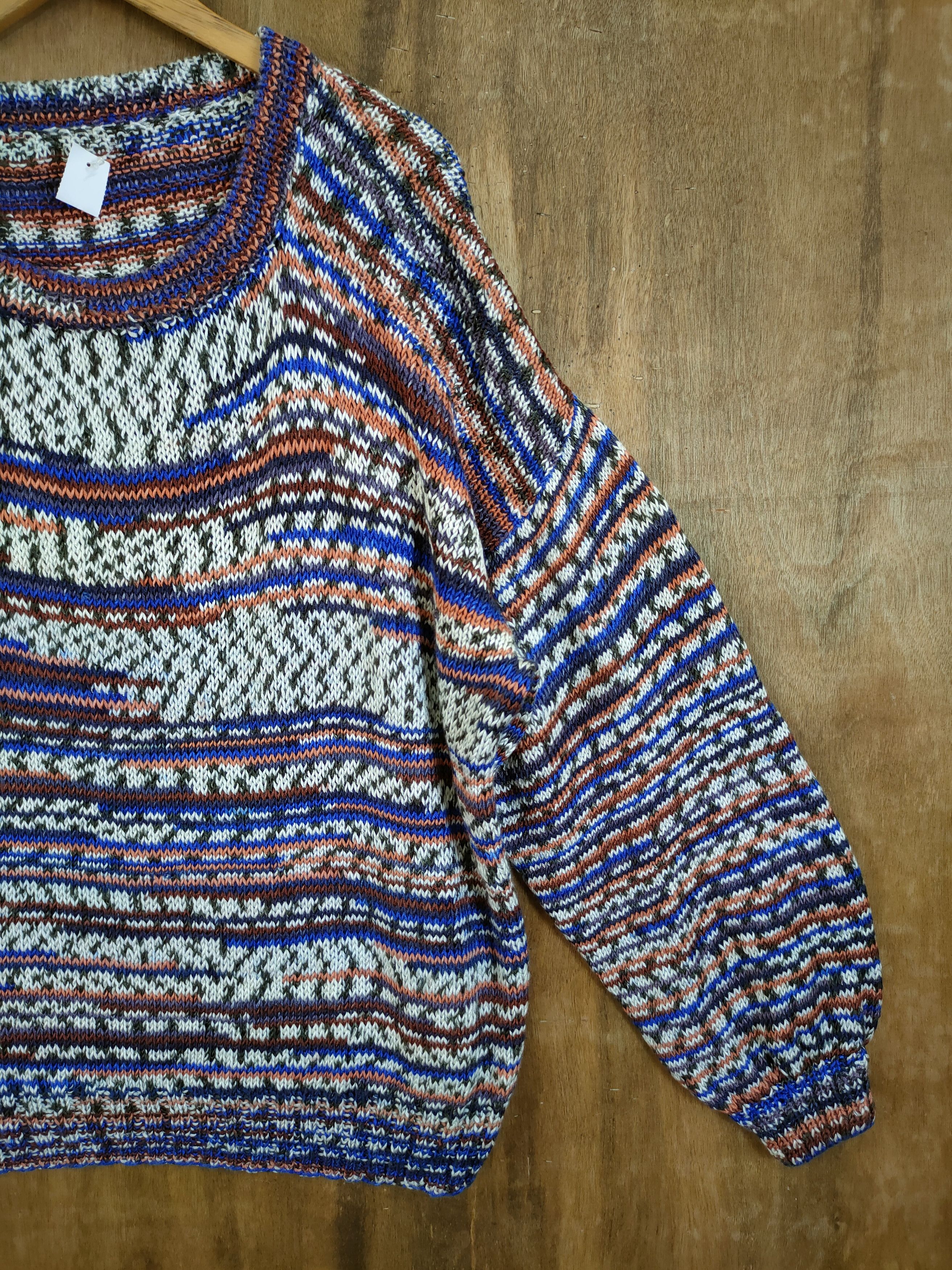 Handmade D Japan handmade meticulous coloured cable knitwear #46-852 Size US L / EU 52-54 / 3 - 3 Thumbnail