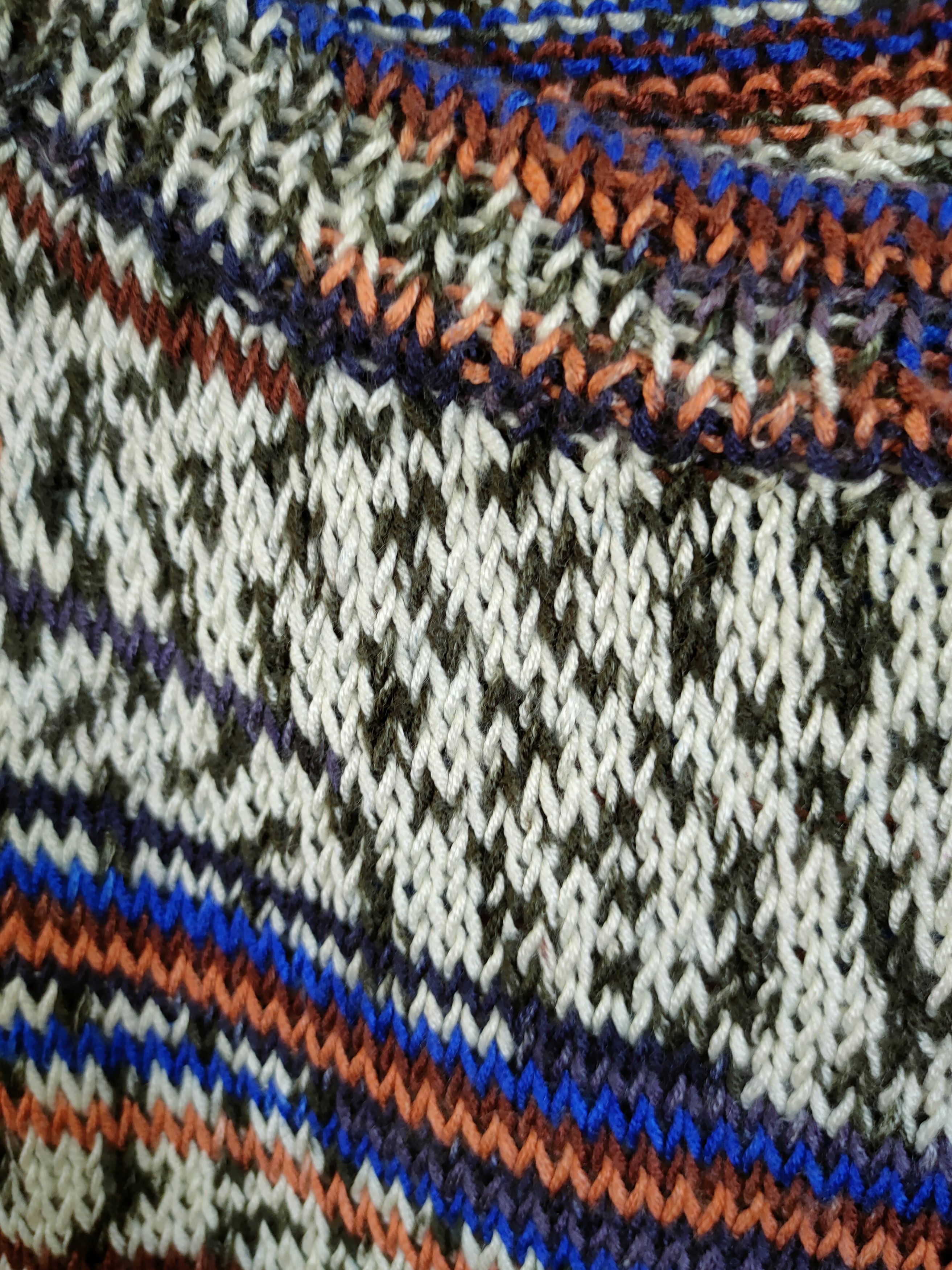 Handmade D Japan handmade meticulous coloured cable knitwear #46-852 Size US L / EU 52-54 / 3 - 4 Thumbnail