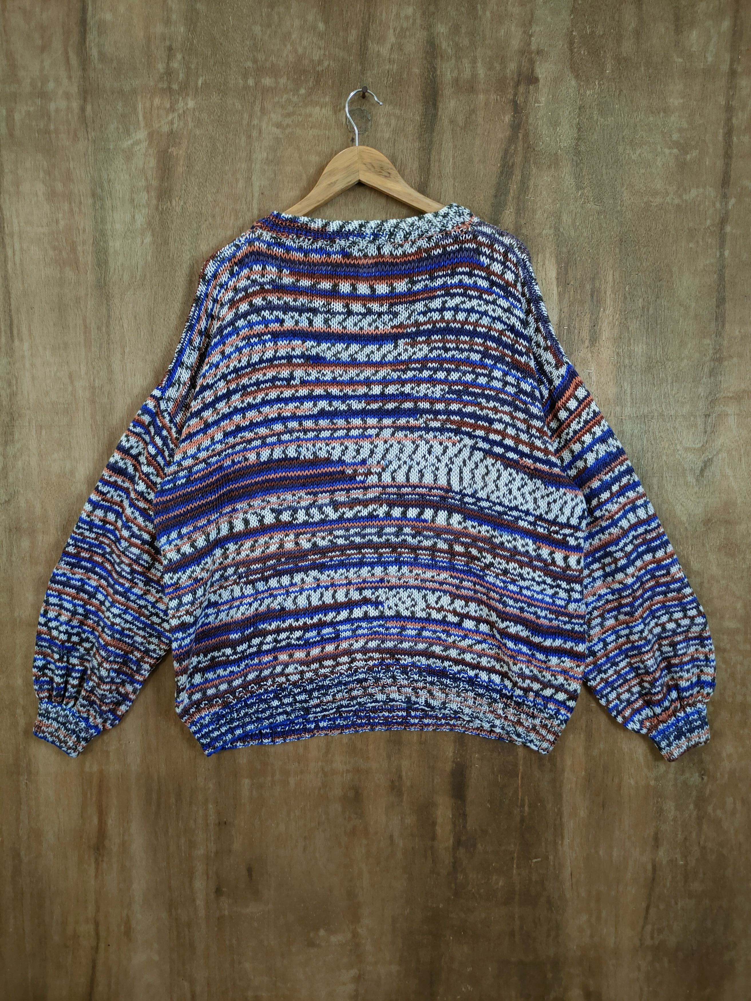 Handmade D Japan handmade meticulous coloured cable knitwear #46-852 Size US L / EU 52-54 / 3 - 6 Thumbnail