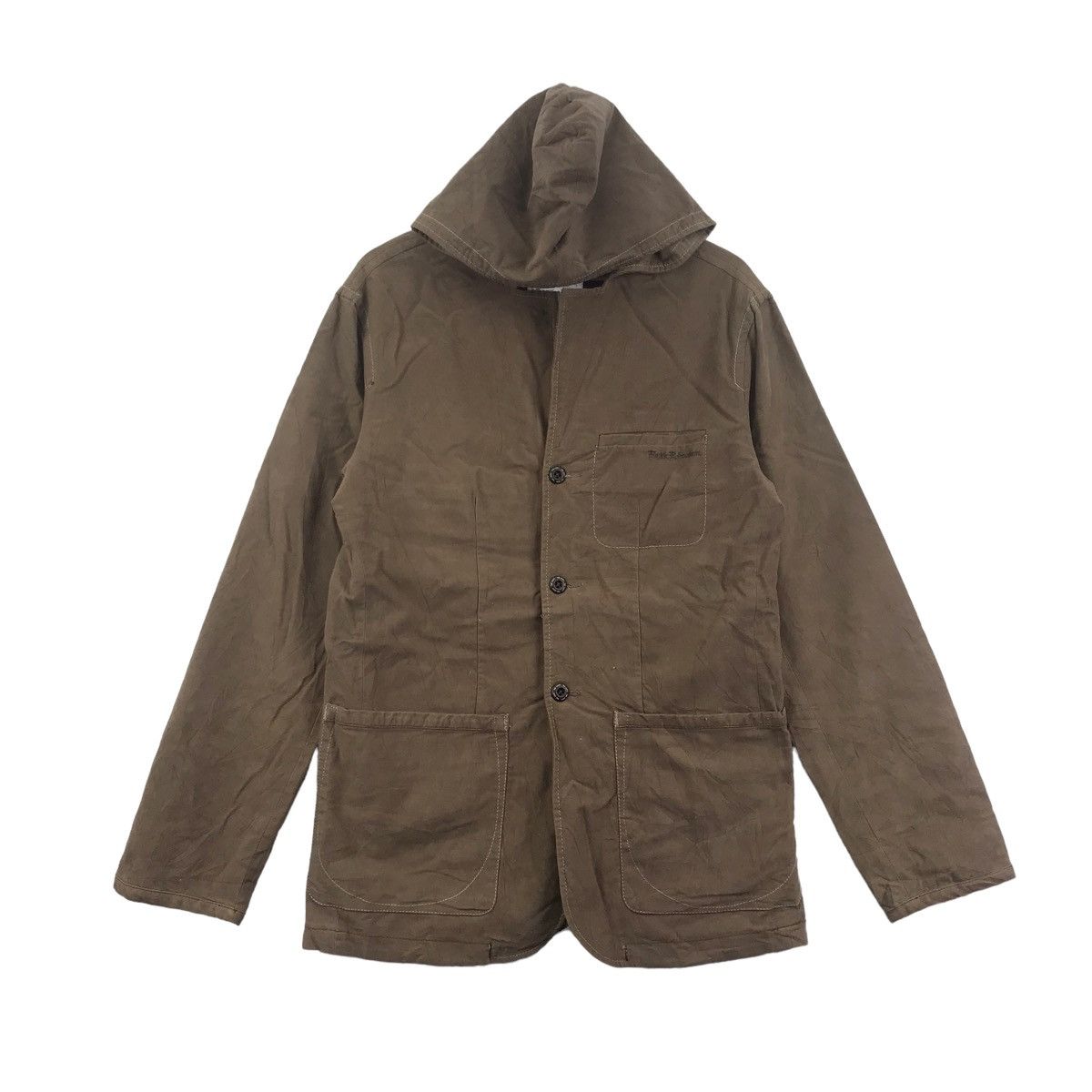 Japanese Brand BALANCE Co. Ltd Jumper Japanese Brand Chore Hooded Jacket Size US L / EU 52-54 / 3 - 1 Thumbnail