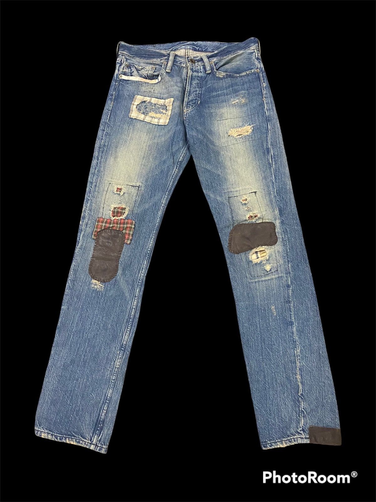 💸ACC OFFER💸Polo Ralph Lauren Patchwork Distressed Denim Pant