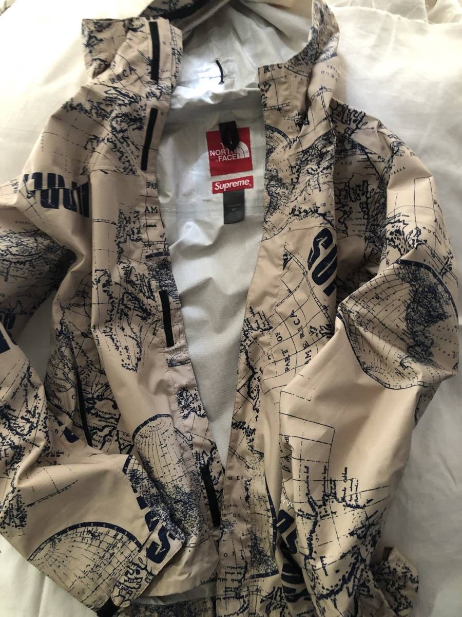 Supreme Supreme North Face 2012 Cream World Map Venture Jacket