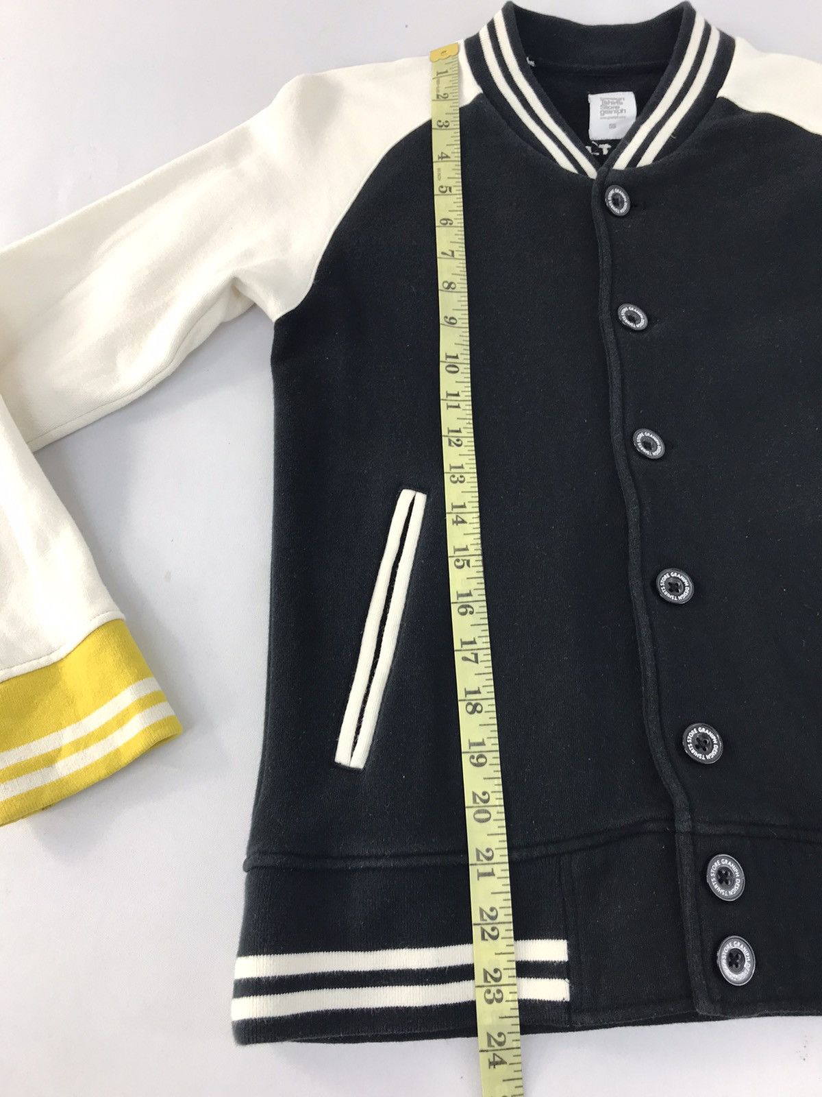 Japanese Brand Vintage Varsity Jacket Graniph Snap Button Up Design Size US S / EU 44-46 / 1 - 11 Thumbnail