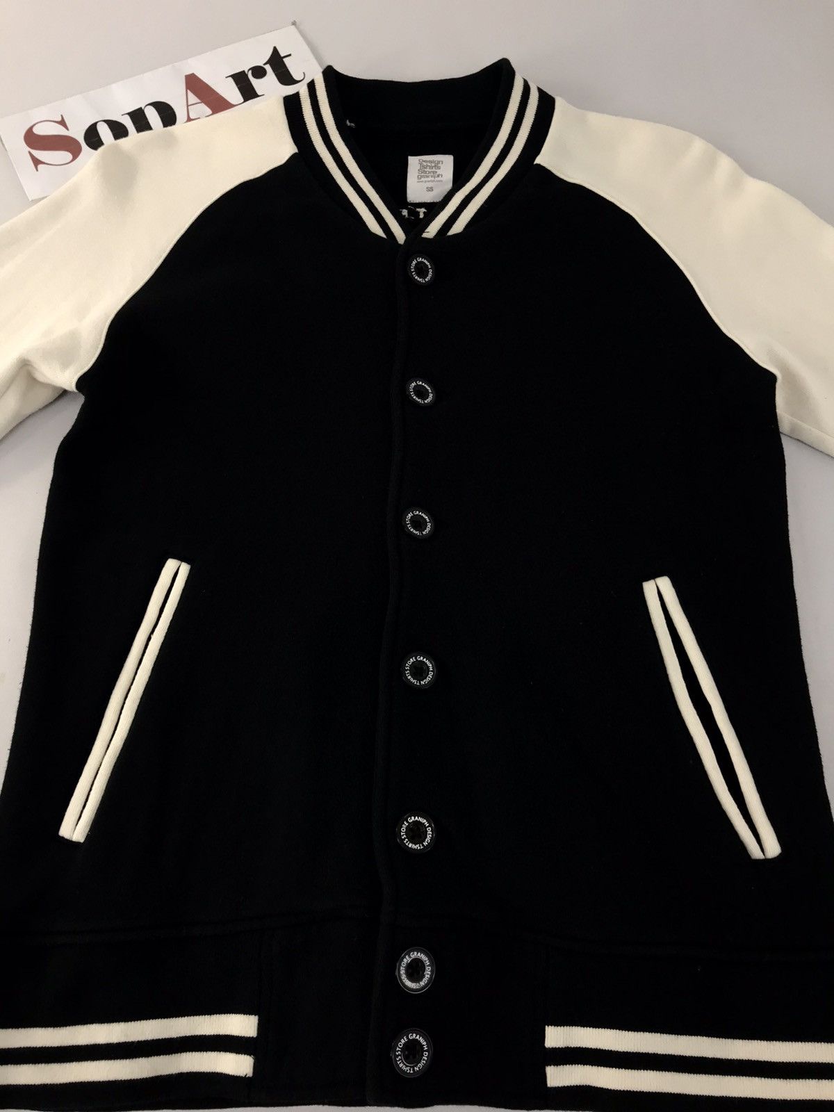 Japanese Brand Vintage Varsity Jacket Graniph Snap Button Up Design Size US S / EU 44-46 / 1 - 3 Thumbnail