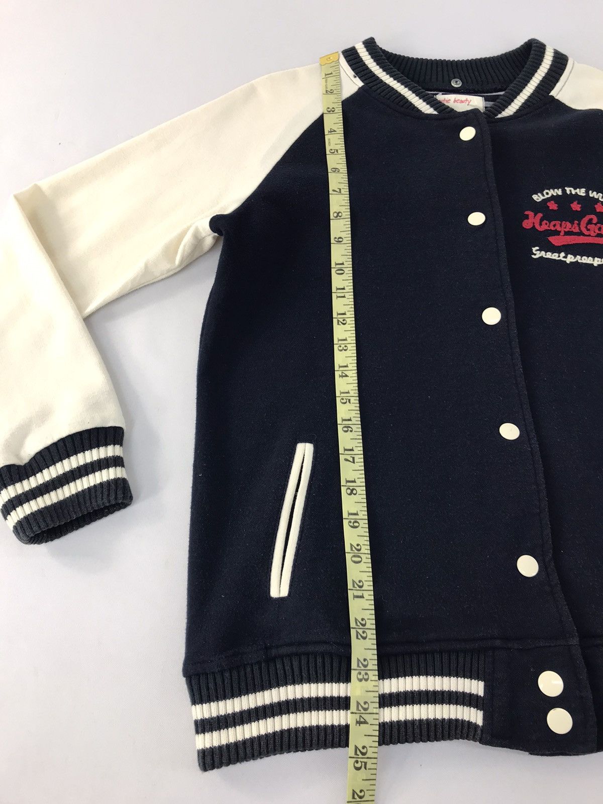 Japanese Brand Vintage varsity jacket Cutie Beauty Snap Button Style Size US M / EU 48-50 / 2 - 11 Thumbnail