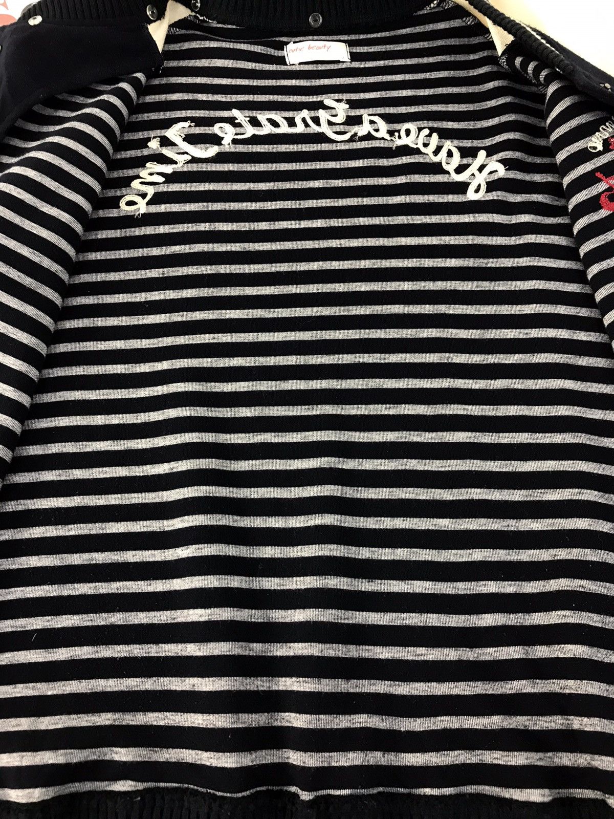 Japanese Brand Vintage varsity jacket Cutie Beauty Snap Button Style Size US M / EU 48-50 / 2 - 6 Thumbnail