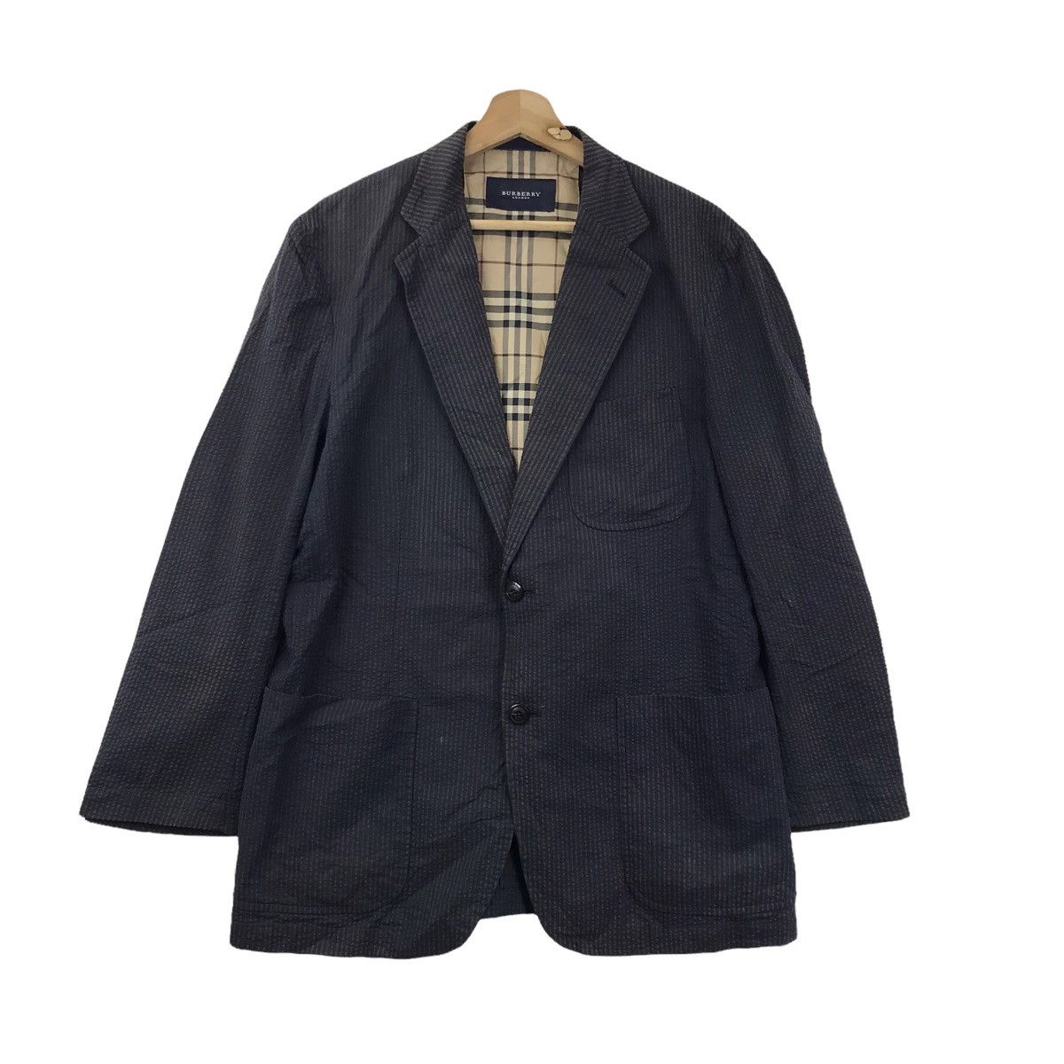 Burberry BURBERRYS LONDON Nova Check Tartan Blazer Coat Jacket Size US M / EU 48-50 / 2 - 1 Thumbnail