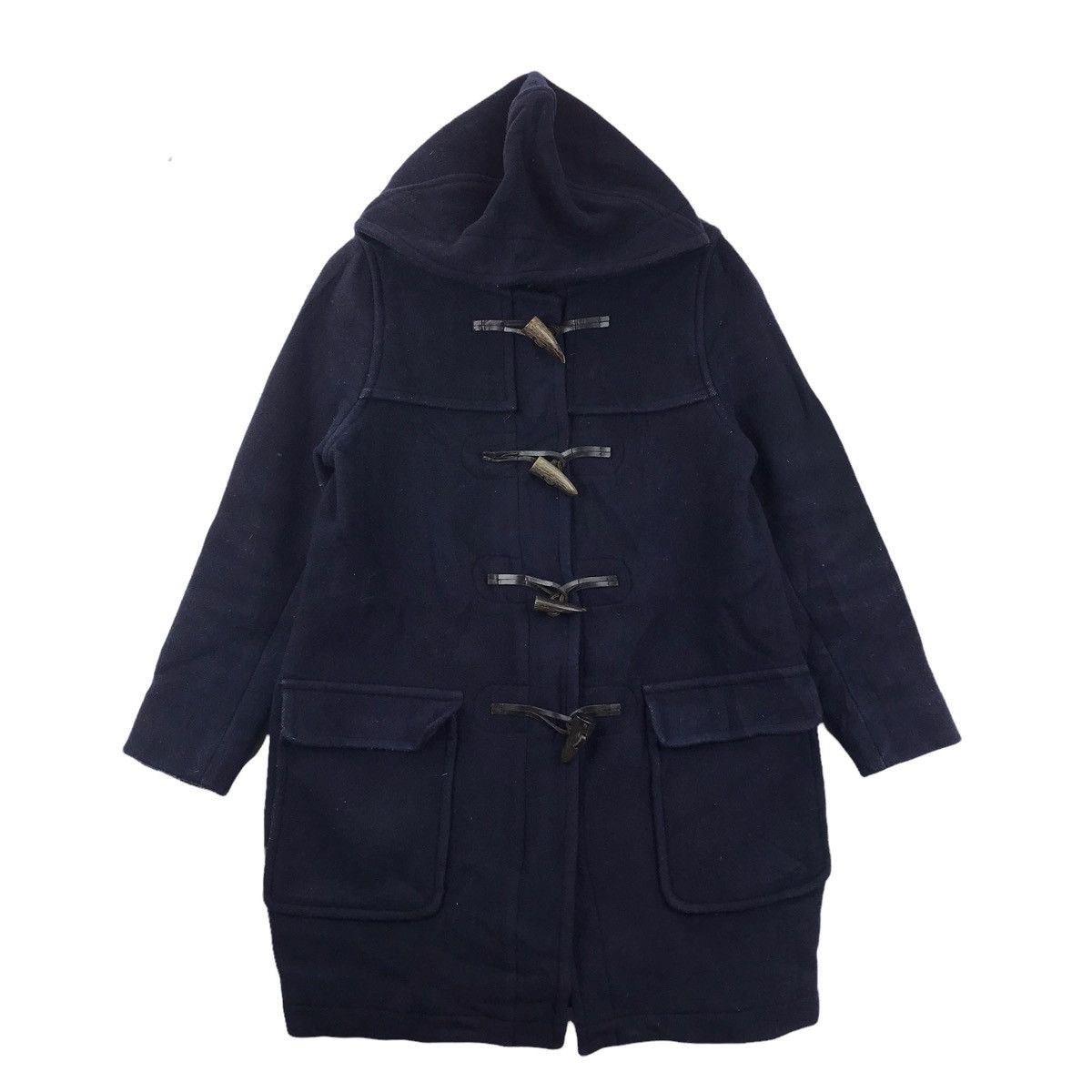 STUDIOUS STUDIOUS Japanese Brand Wool Hooded Duffle Coat Size US S / EU 44-46 / 1 - 1 Thumbnail