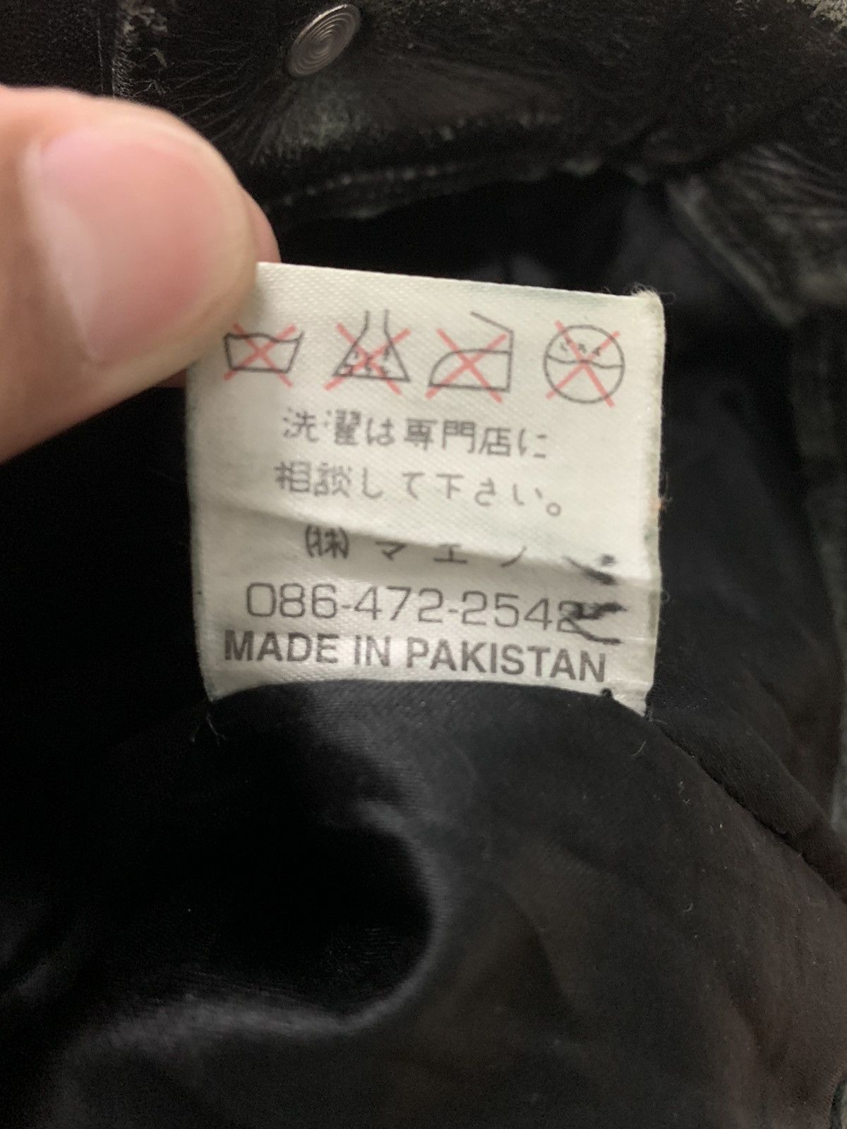 Genuine Leather × Japanese Brand 🔥Vintage Black Leather Trousers Pants Size US 28 / EU 44 - 8 Thumbnail
