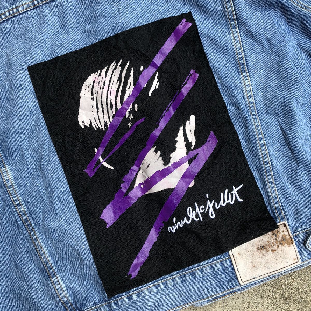 Japanese Brand 🔥Rare🔥🇯🇵Unbrand Stone Wash Nice Custom Patchwork Denim Jacket Size US M / EU 48-50 / 2 - 9 Thumbnail