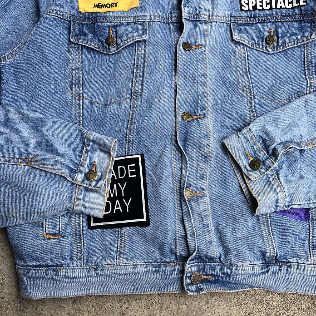 Japanese Brand 🔥Rare🔥🇯🇵Unbrand Stone Wash Nice Custom Patchwork Denim Jacket Size US M / EU 48-50 / 2 - 13 Thumbnail