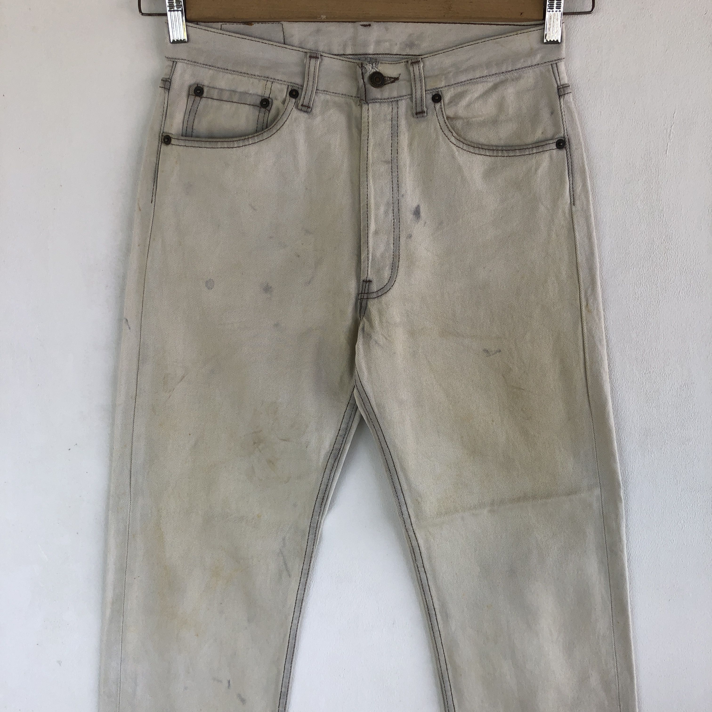 Levi's Vintage Levis 501 Light Wash Jeans Levi's Sun Faded Denim Size US 30 / EU 46 - 5 Thumbnail