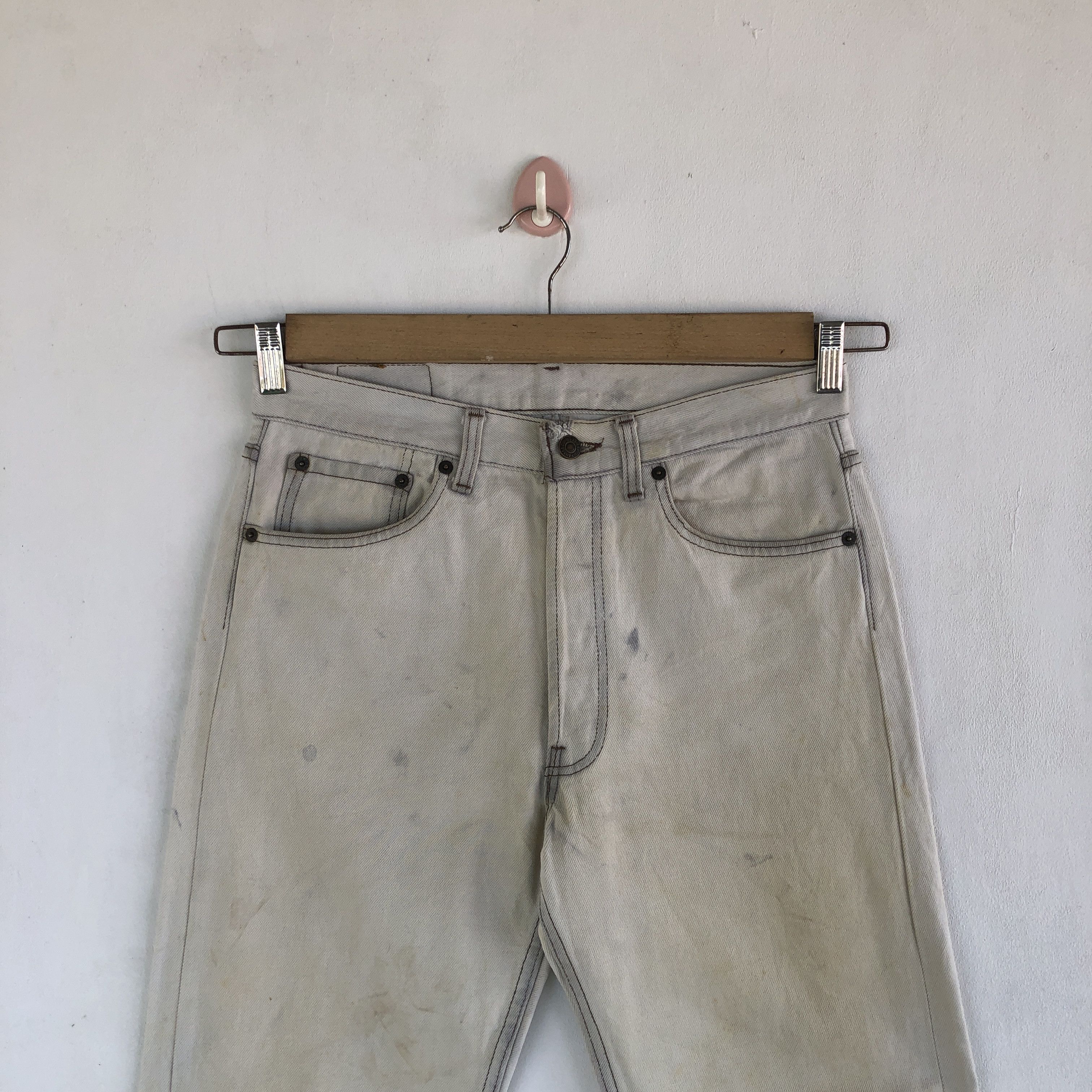 Levi's Vintage Levis 501 Light Wash Jeans Levi's Sun Faded Denim Size US 30 / EU 46 - 3 Thumbnail