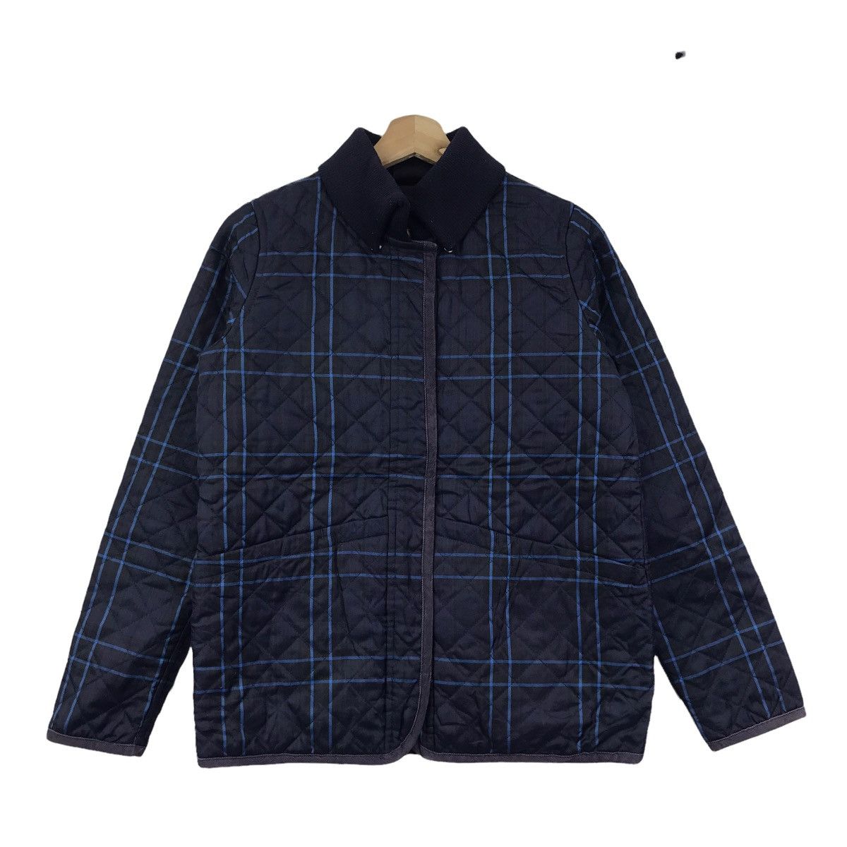 Japanese Brand RAY BEAMS Japanese Brand Check Blue Quilted Jacket Size US S / EU 44-46 / 1 - 1 Thumbnail