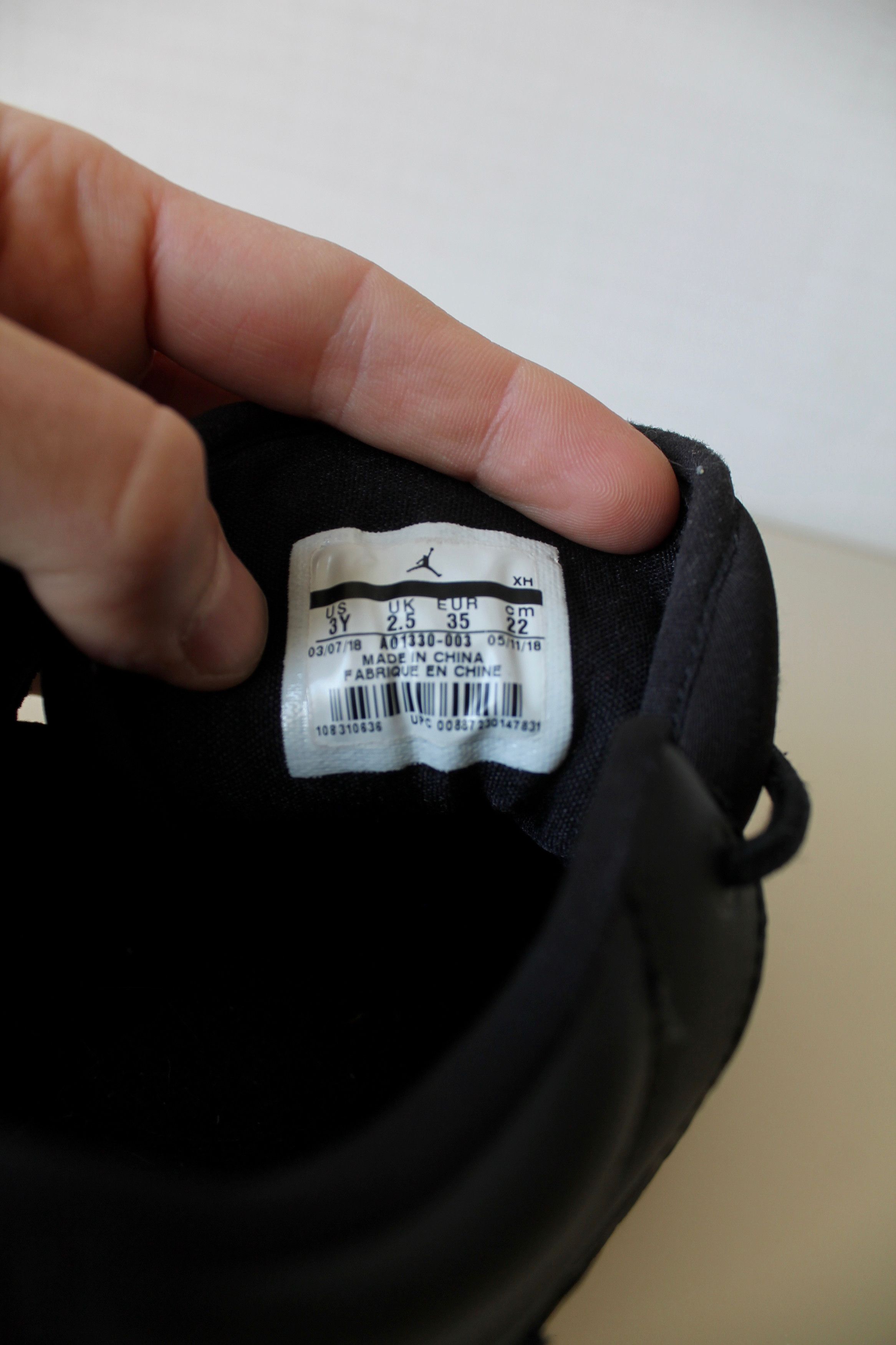 Jordan Brand Jordan Fadeaway GS 'Black Anthracite' Size US 5 / IT 35 - 6 Thumbnail