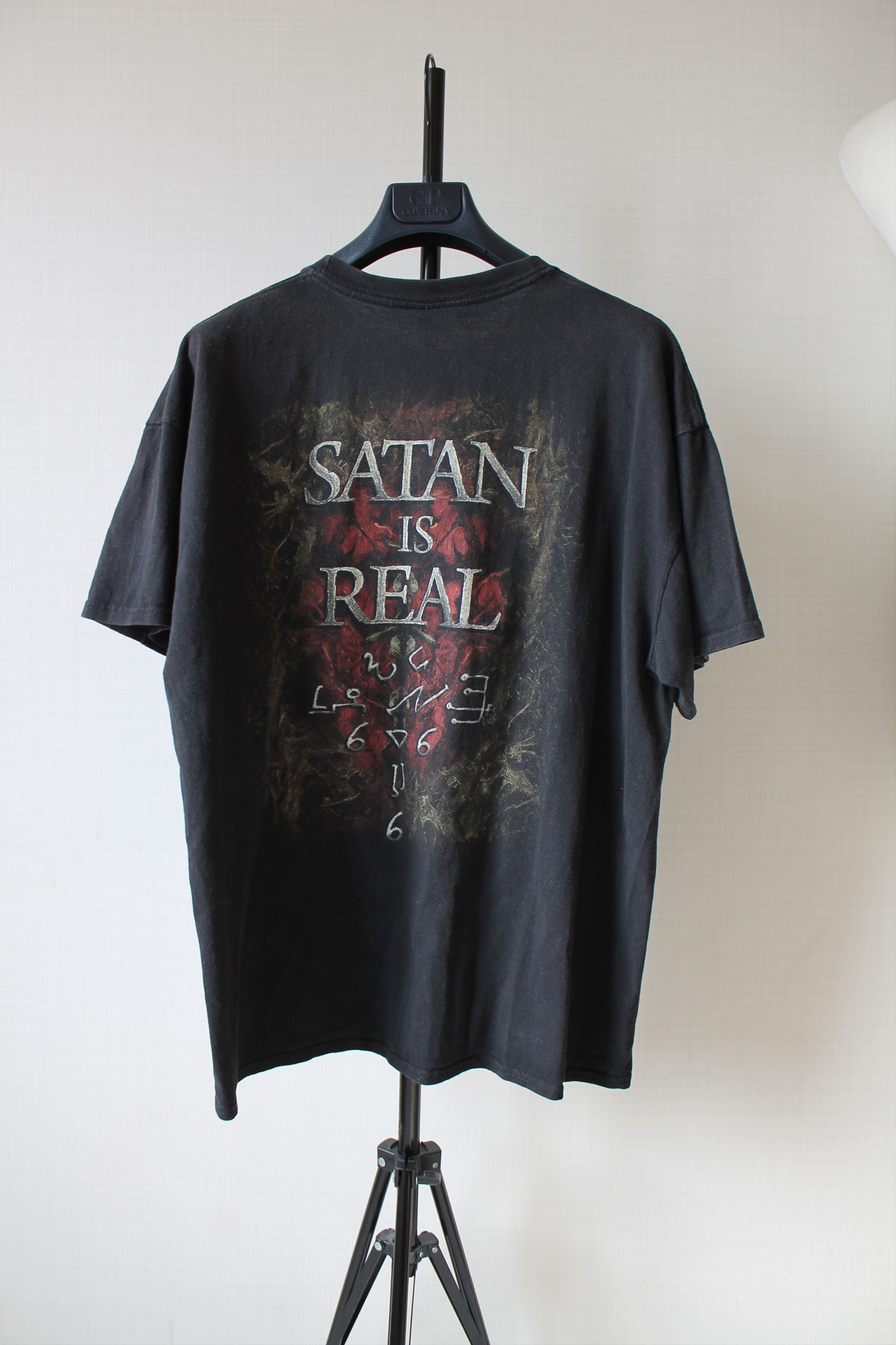 Band Tees KREATOR "Satan is Real" Faded Black T Shirt Size US L / EU 52-54 / 3 - 3 Thumbnail