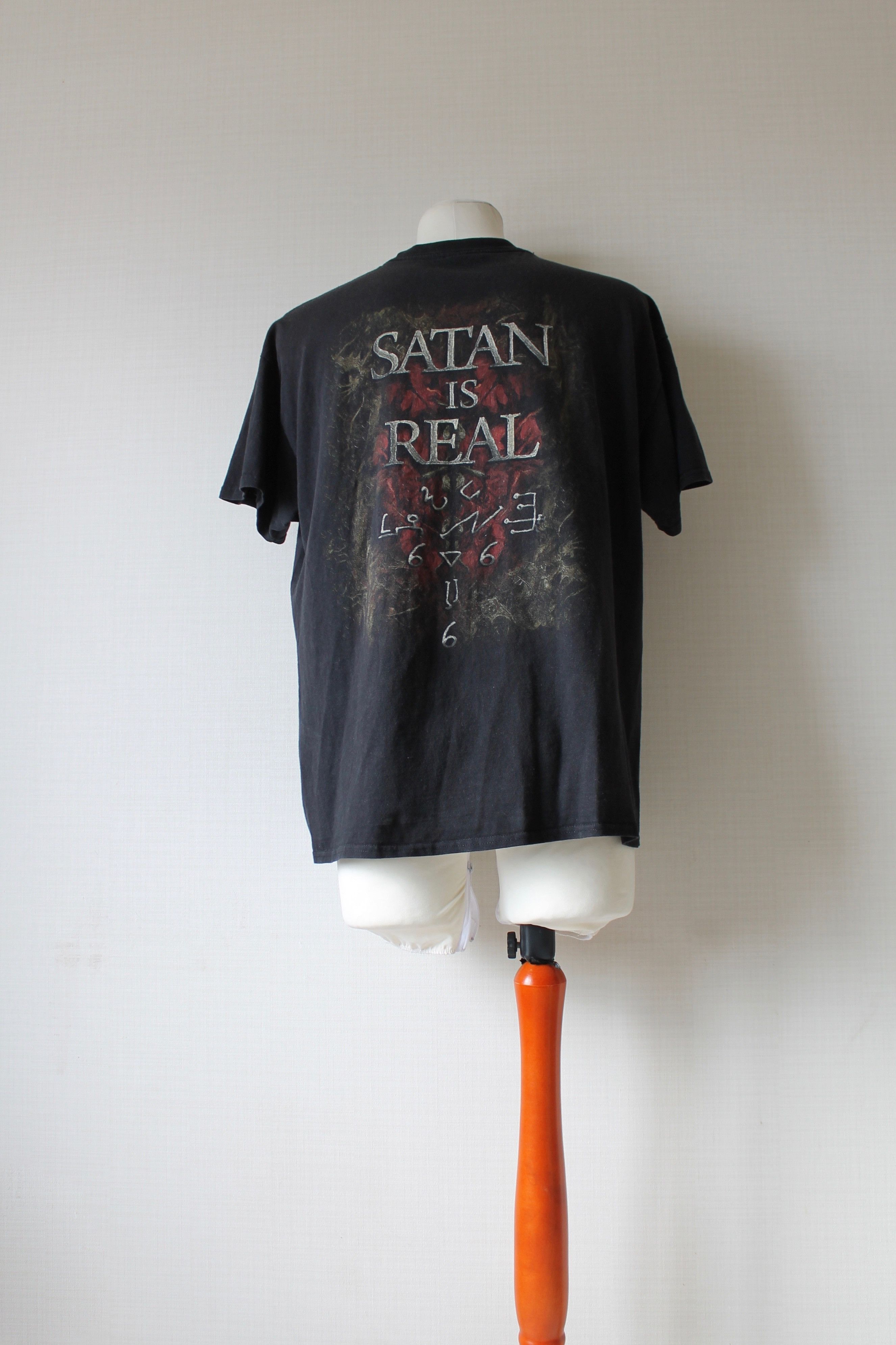 Band Tees KREATOR "Satan is Real" Faded Black T Shirt Size US L / EU 52-54 / 3 - 5 Thumbnail
