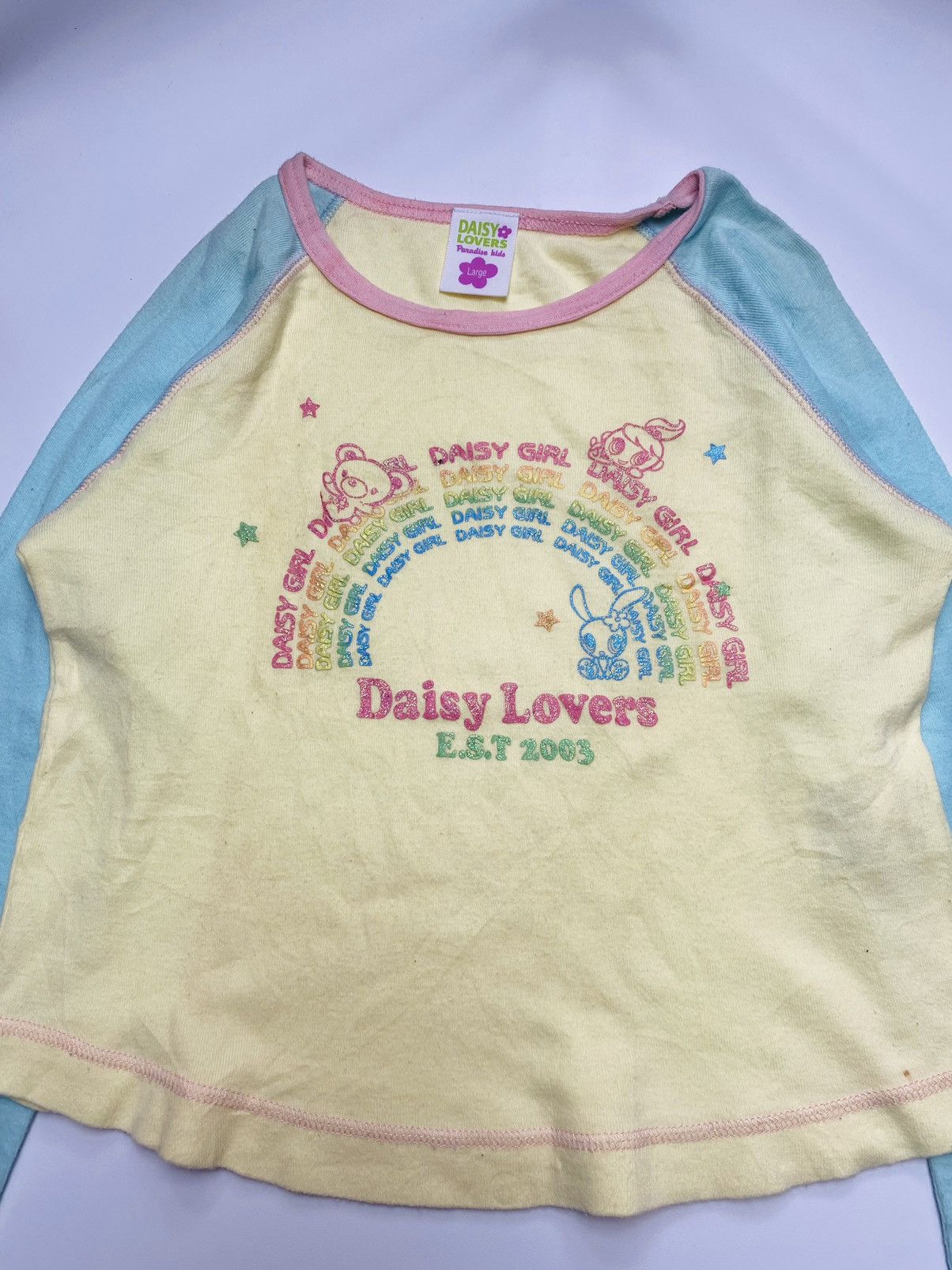 Hysteric Glamour 2000s Daisy Lovers - Daisy Girl Baby Tee Longsleeve Size XS / US 0-2 / IT 36-38 - 3 Thumbnail