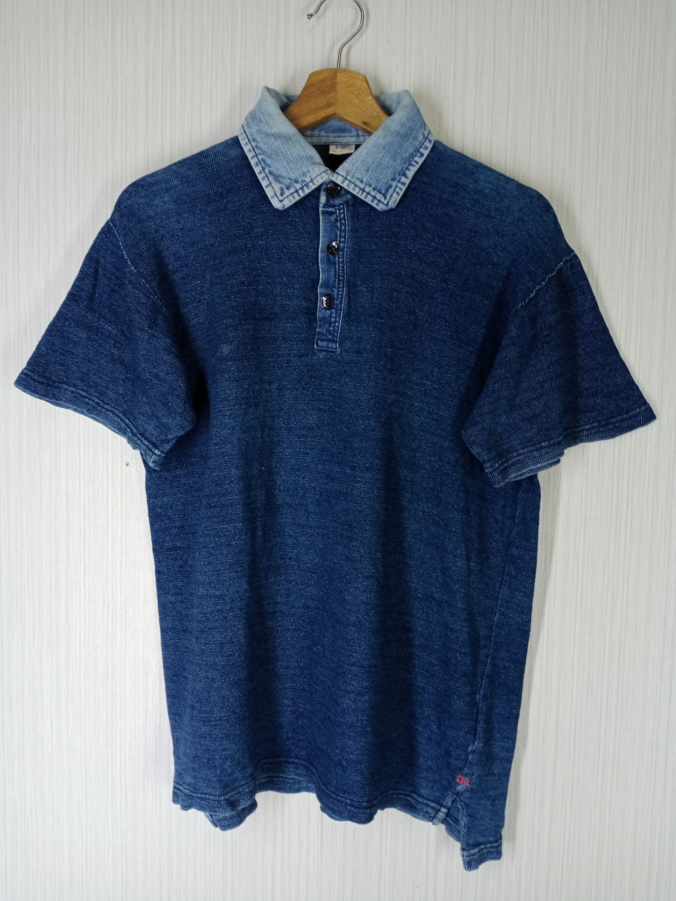 45rpm Rare Vintage 45rpm by Kapital Polo Shirt Size US M / EU 48-50 / 2 - 1 Thumbnail