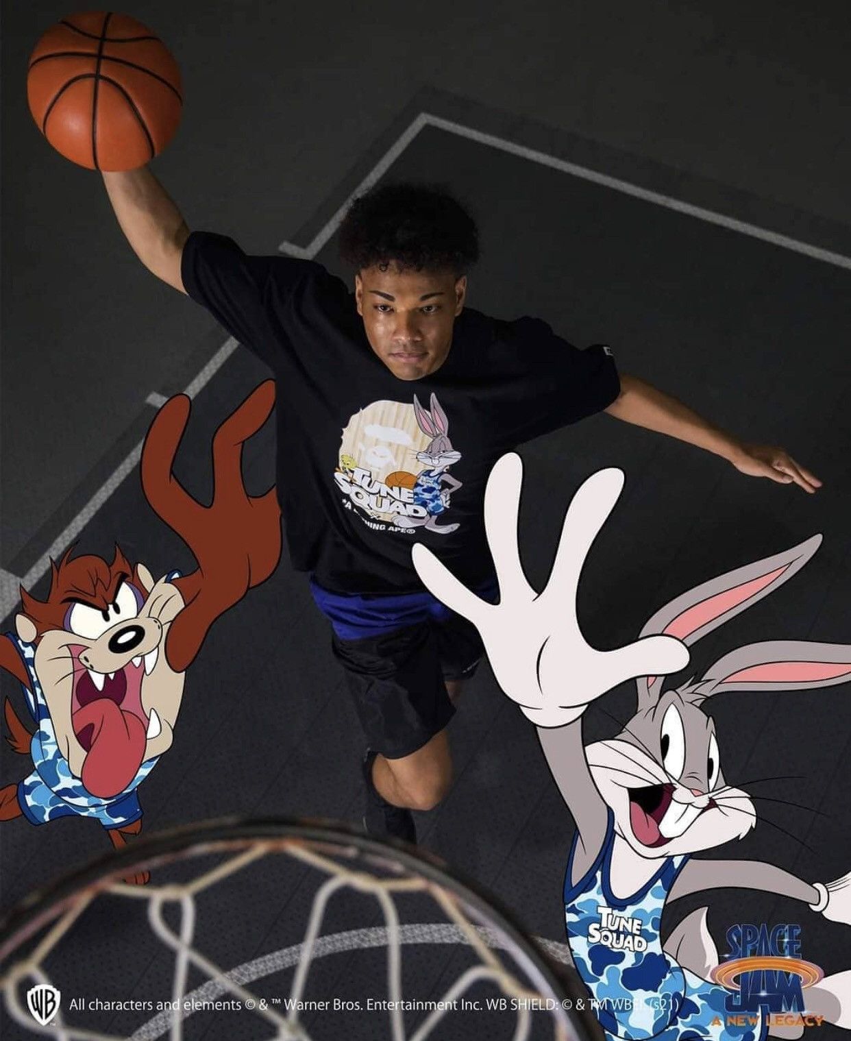 Bape Bape x Space Jam Ape Head Tee Size US L / EU 52-54 / 3 - 2 Thumbnail