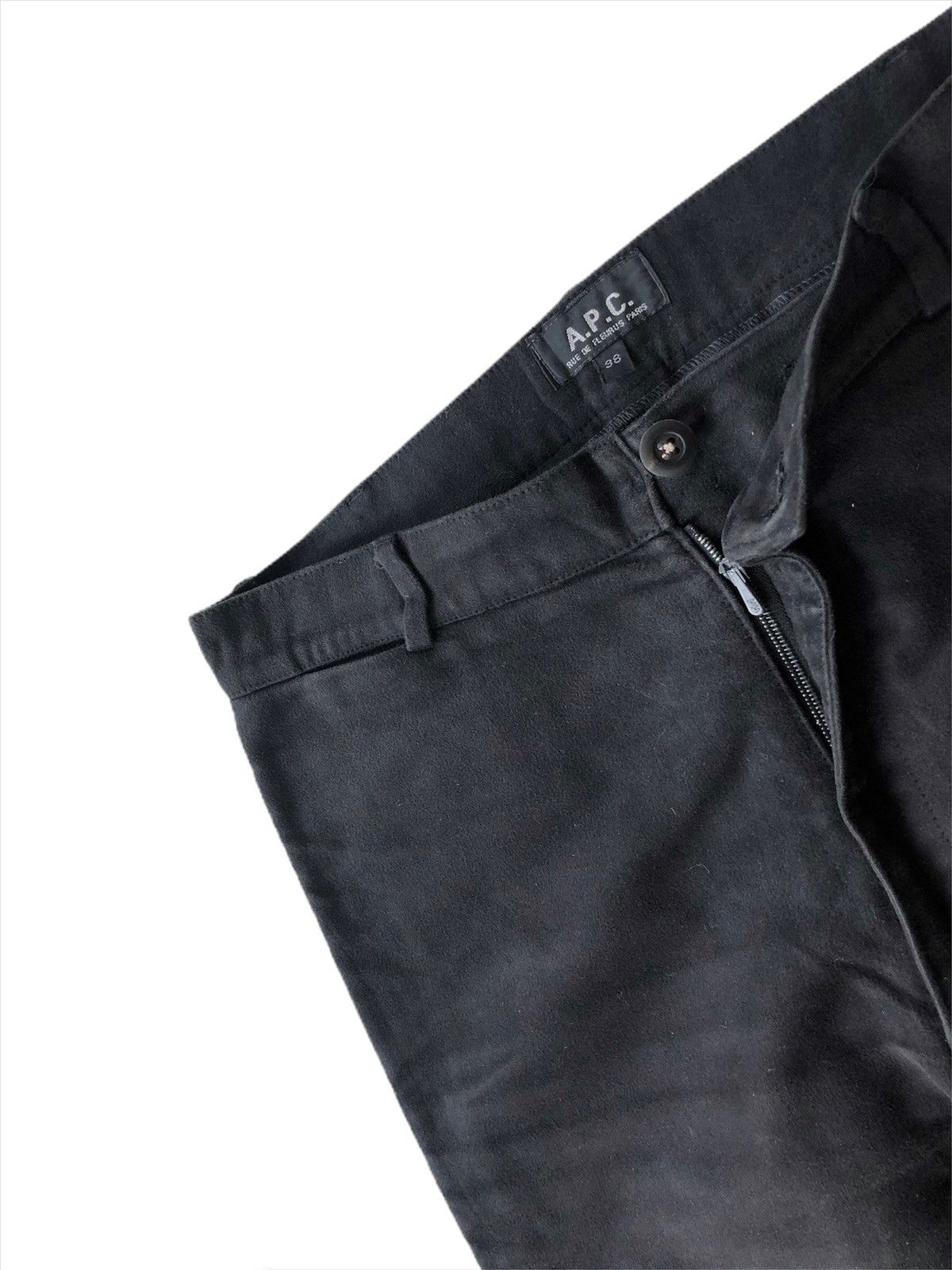 AW97 A.P.C. 🇫🇷 Made Riri Zipper MoleSkin Slim Pant