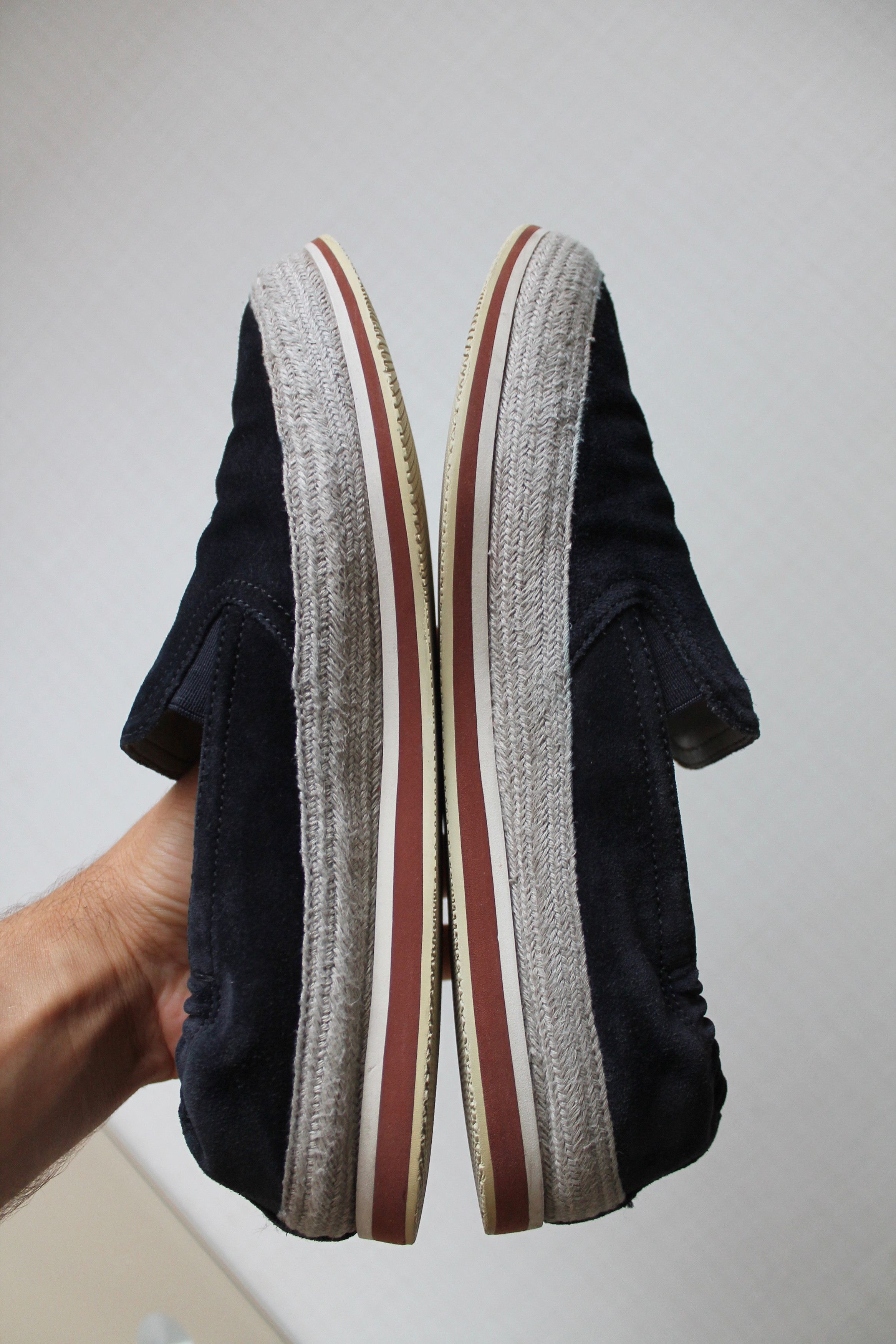 Prada PRADA Slip On Suede Sneakers 4D2363 Navy US 8 Size US 8 / EU 41 - 9 Thumbnail