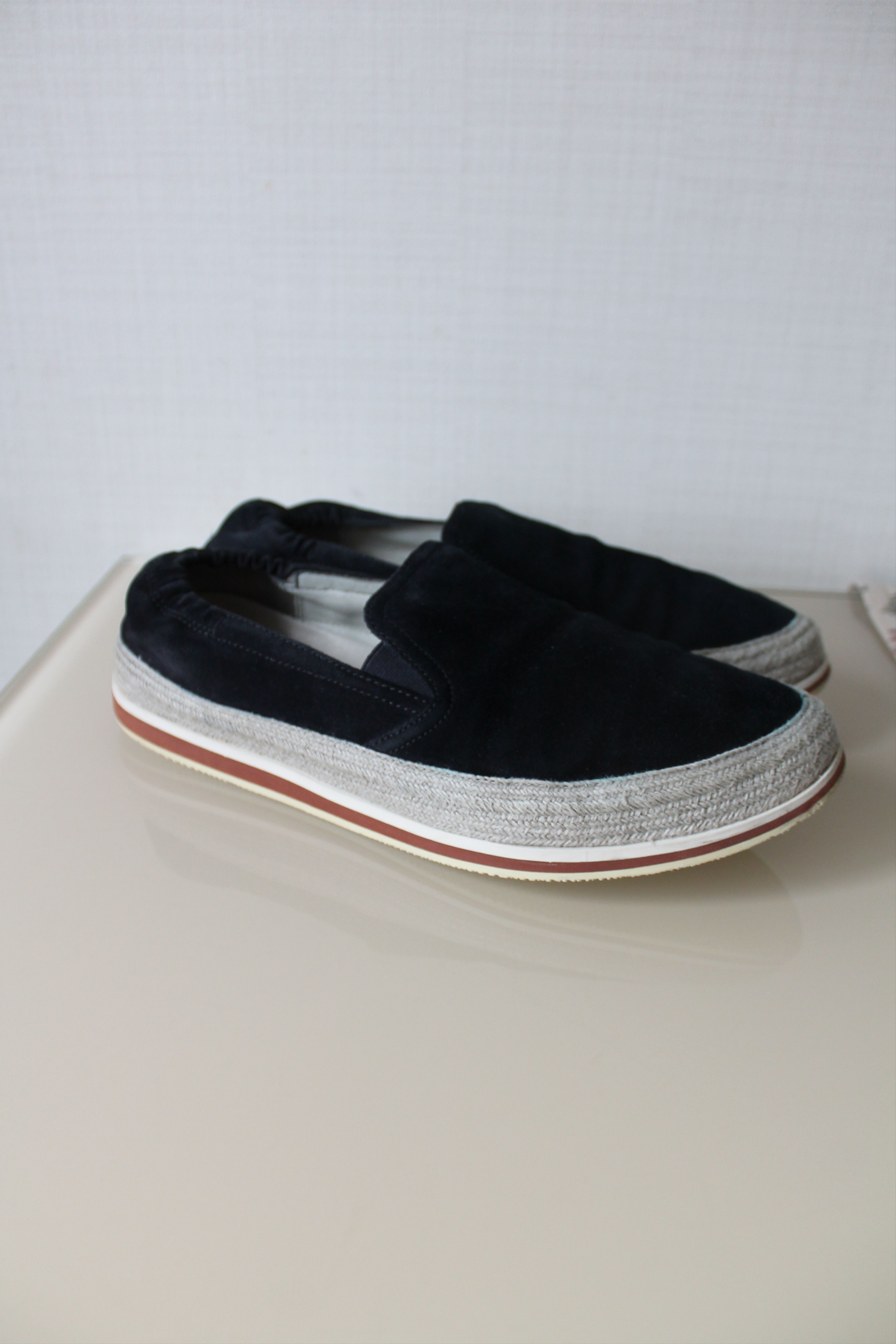 Prada PRADA Slip On Suede Sneakers 4D2363 Navy US 8 Size US 8 / EU 41 - 5 Thumbnail