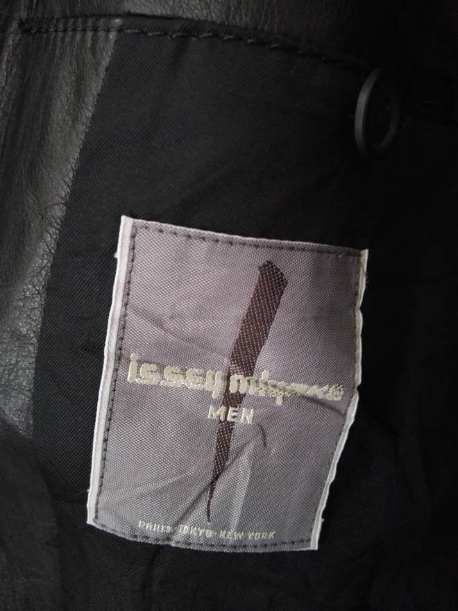 Issey Miyake Rare item!! 80s Issey Miyake Long Leather Jacket / Coat 6 Size US M / EU 48-50 / 2 - 5 Thumbnail