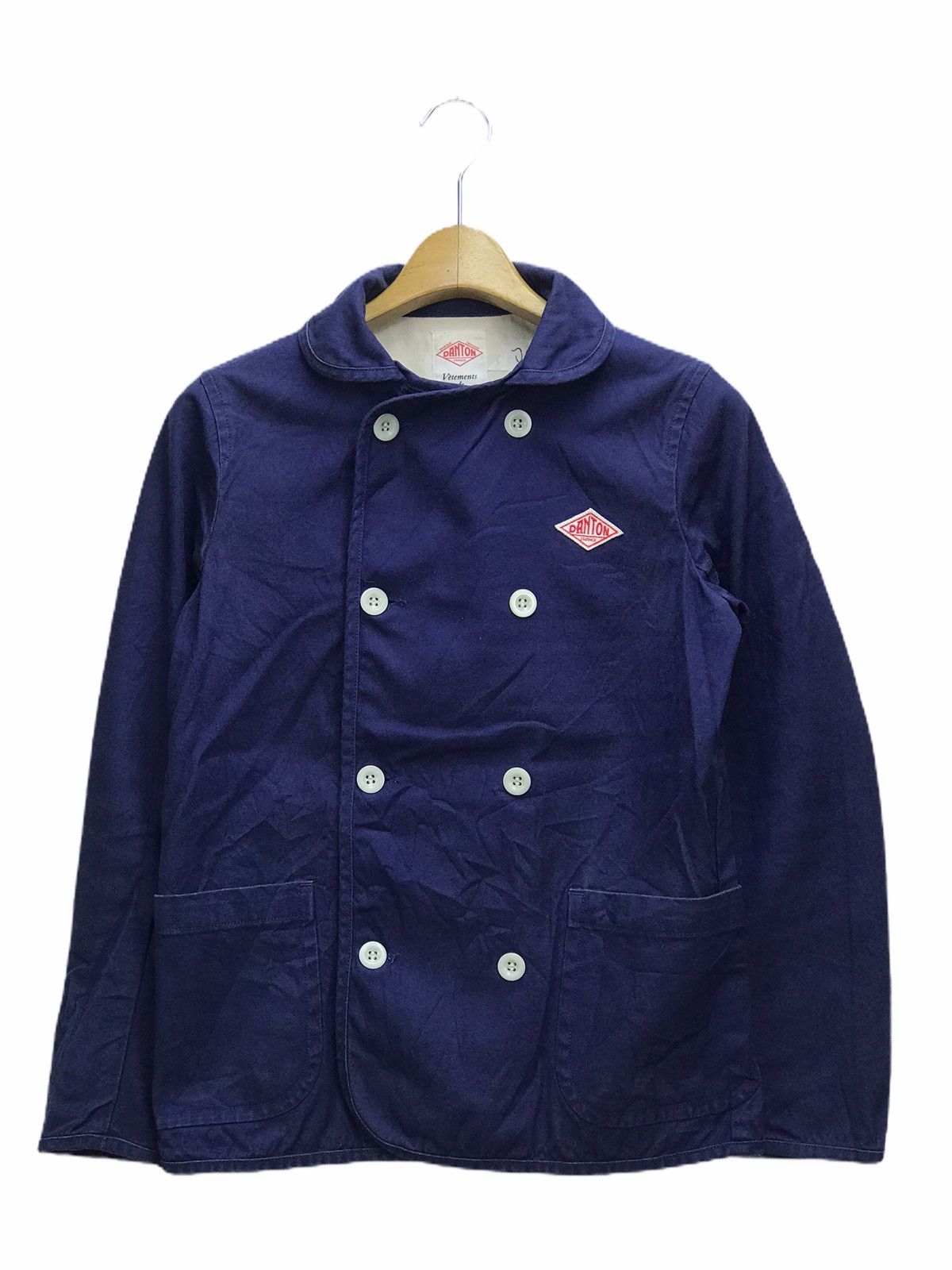 image of Avant Garde x Danton Shawl Colar Jacket in Blue, Men's (Size Small)