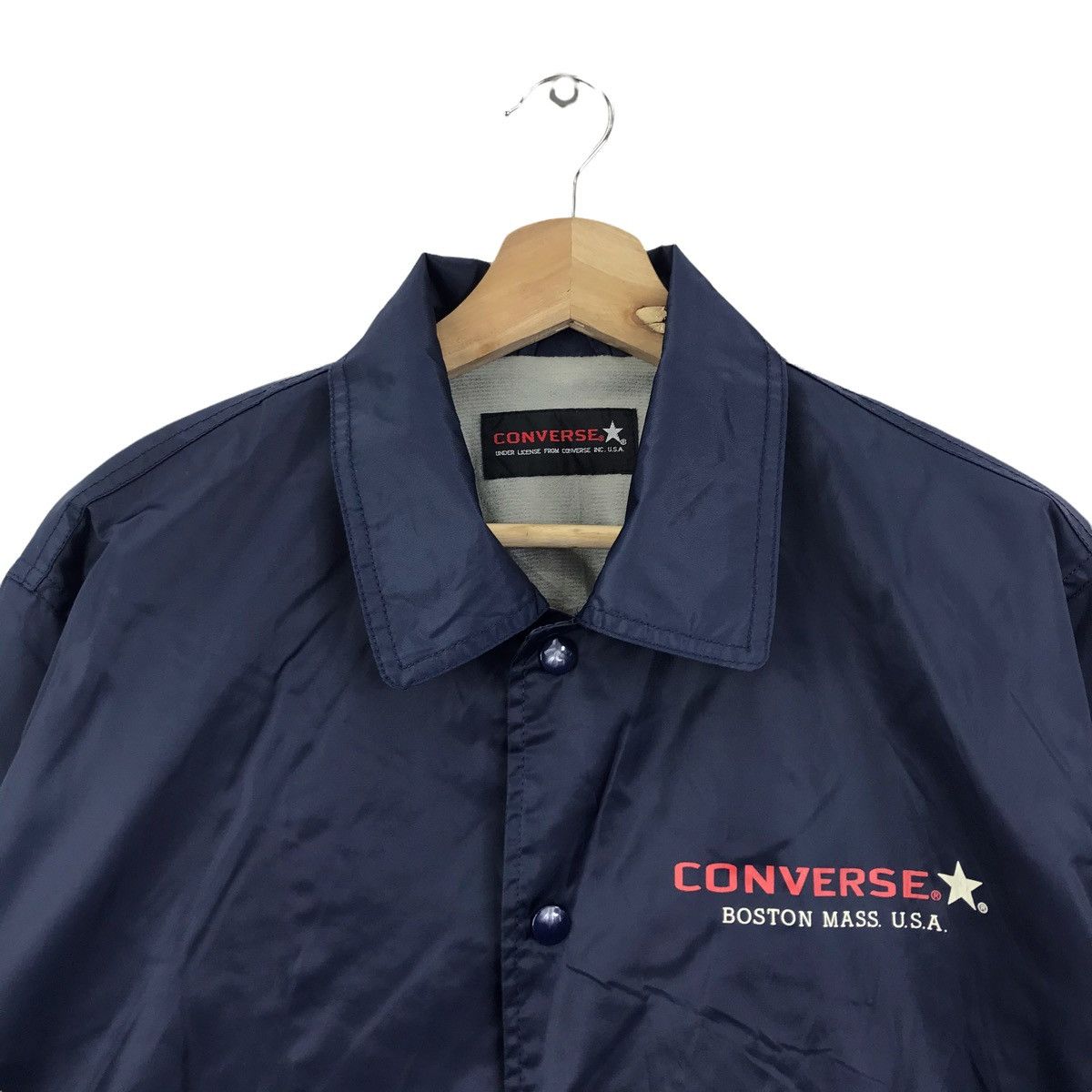 Converse CONVERSE Windbreaker Coach Blue Varsity Jacket Size US M / EU 48-50 / 2 - 2 Thumbnail