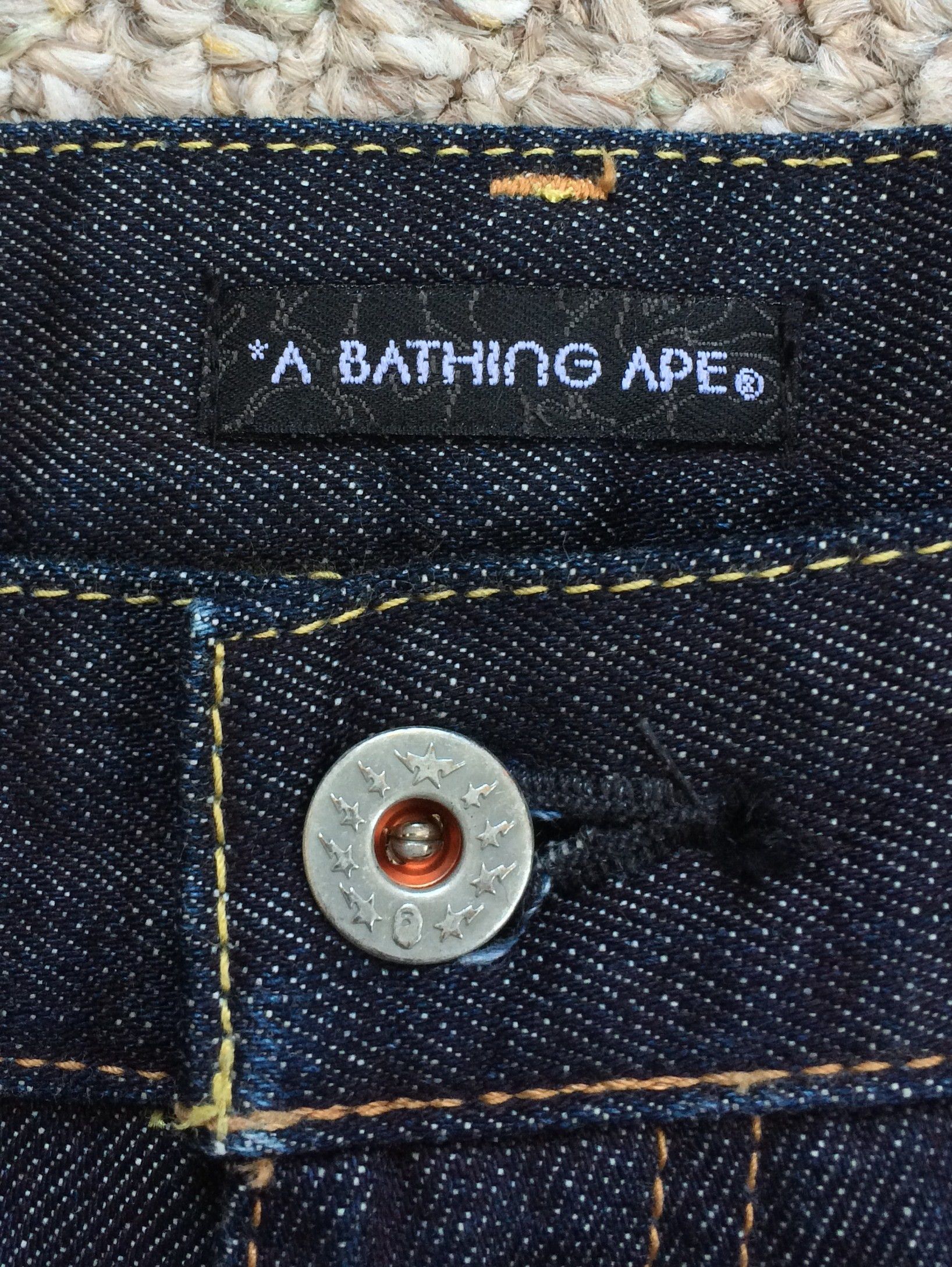 Bape OG Bapesta Star Selvedge Denim Size US 36 / EU 52 - 7 Thumbnail