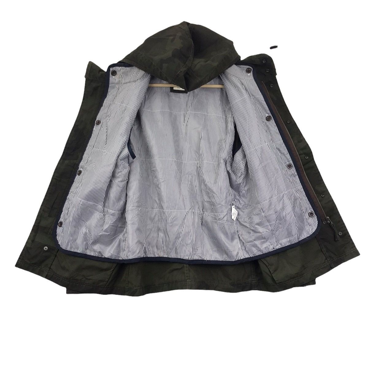 Vintage BACK NUMBER Army Camouflage Parka Hoodie Jacket Size US M / EU 48-50 / 2 - 7 Thumbnail