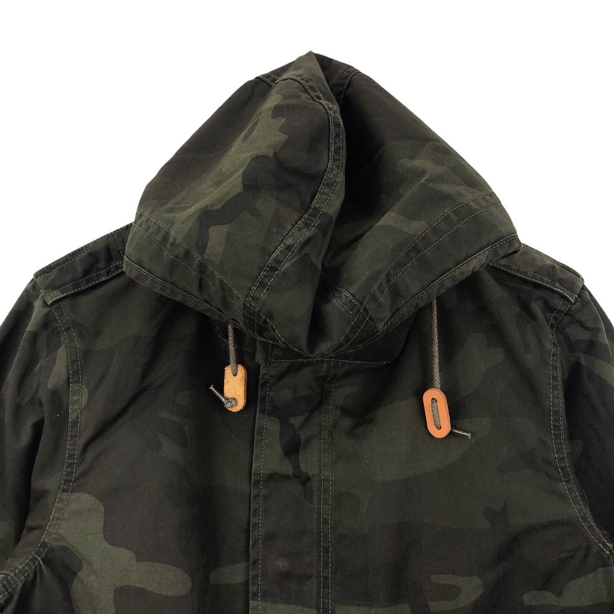 Vintage BACK NUMBER Army Camouflage Parka Hoodie Jacket Size US M / EU 48-50 / 2 - 2 Thumbnail