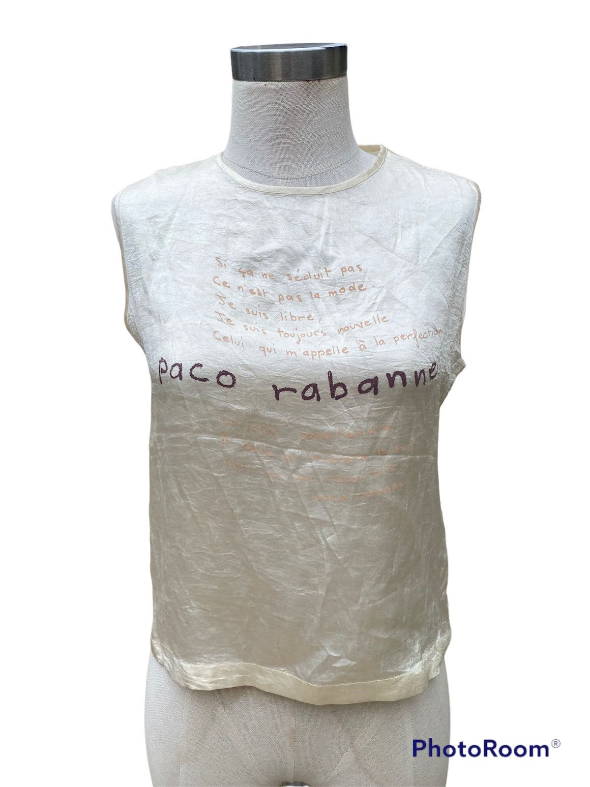 Designer vintage paco rabanne blouse Size M / US 6-8 / IT 42-44 - 2 Thumbnail