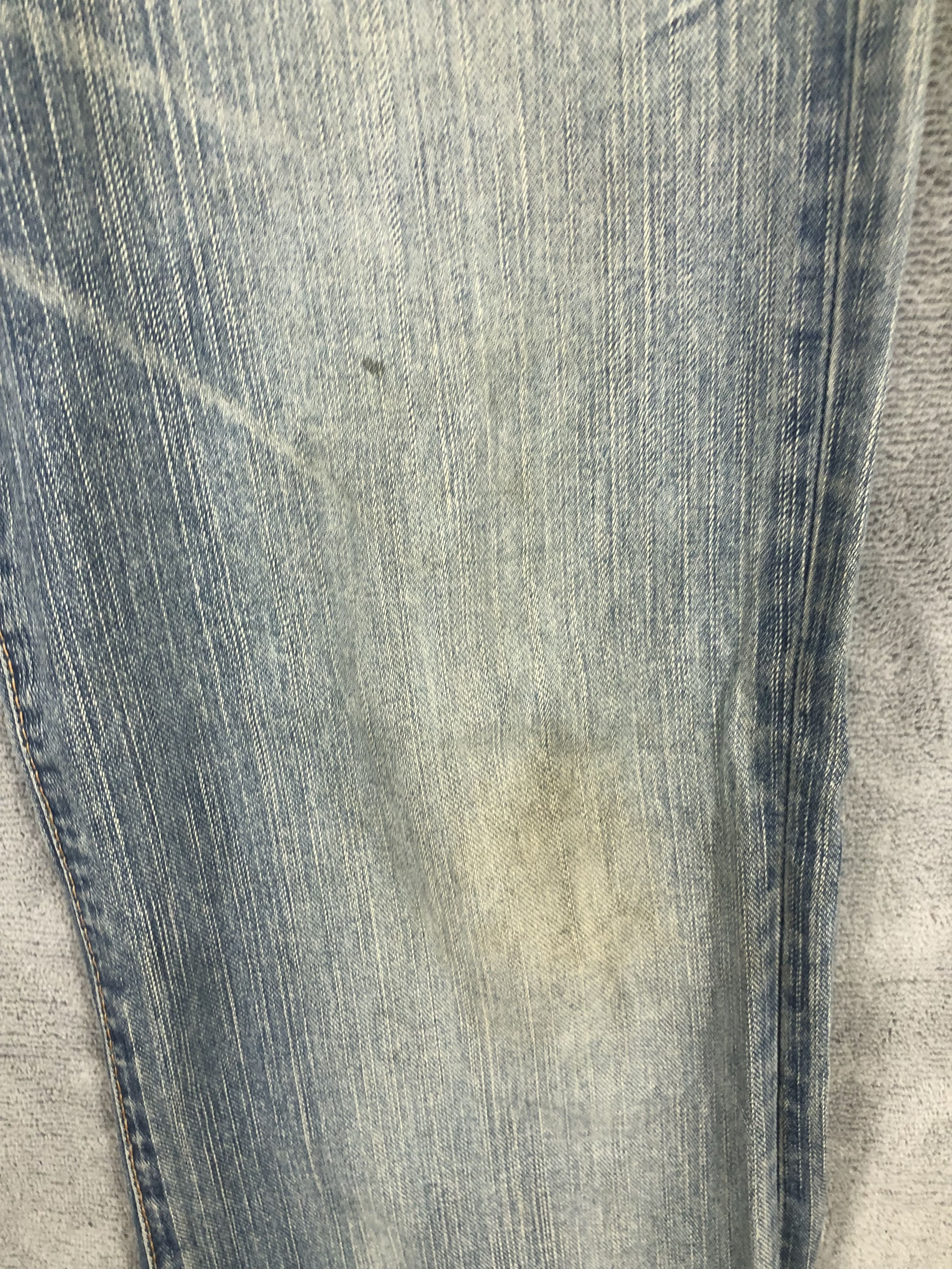 Japanese Brand Vintage Edwin Bush Flared Denim Jeans Faded blue Size US 32 / EU 48 - 8 Thumbnail