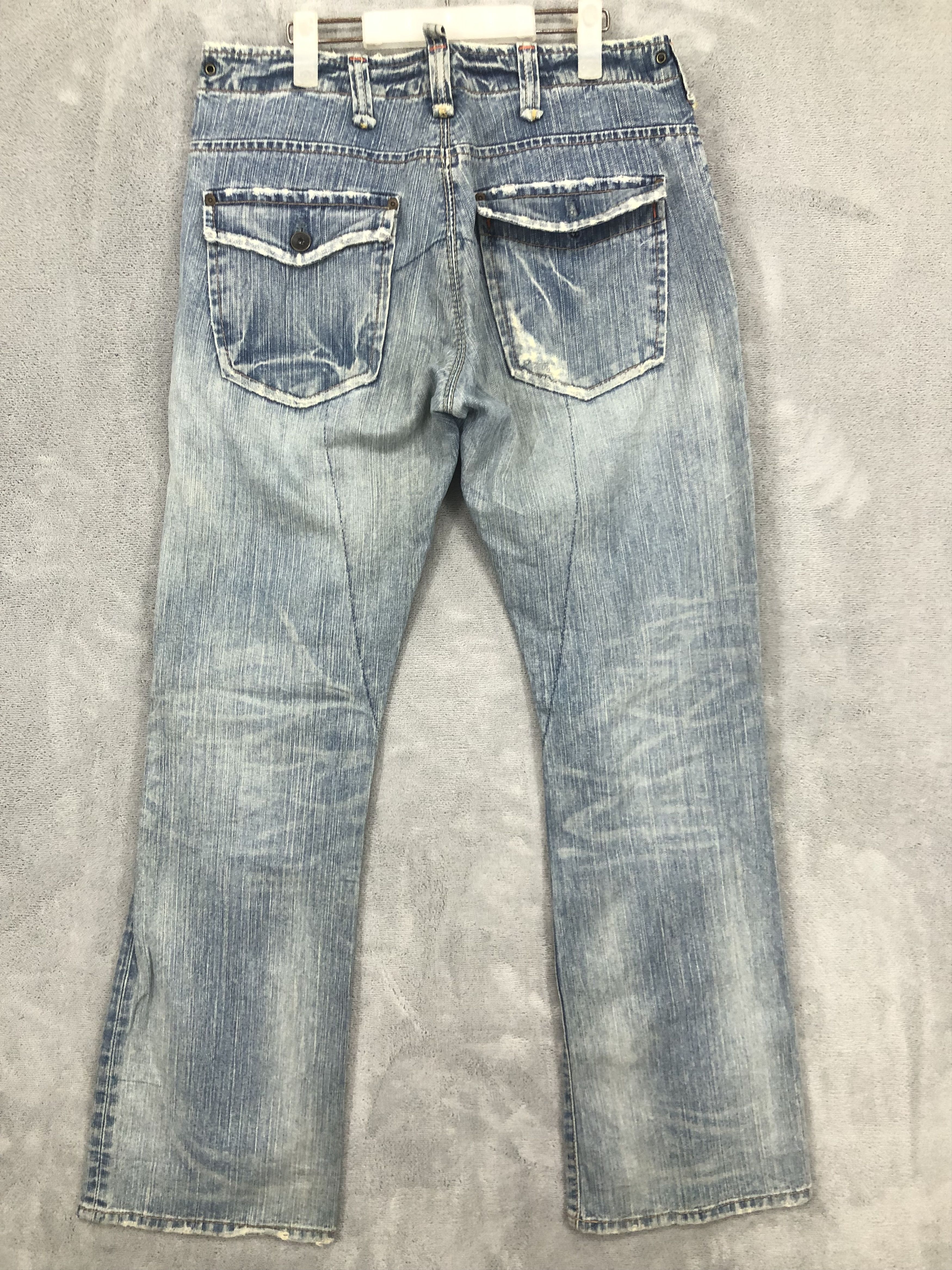 Japanese Brand Vintage Edwin Bush Flared Denim Jeans Faded blue Size US 32 / EU 48 - 2 Thumbnail
