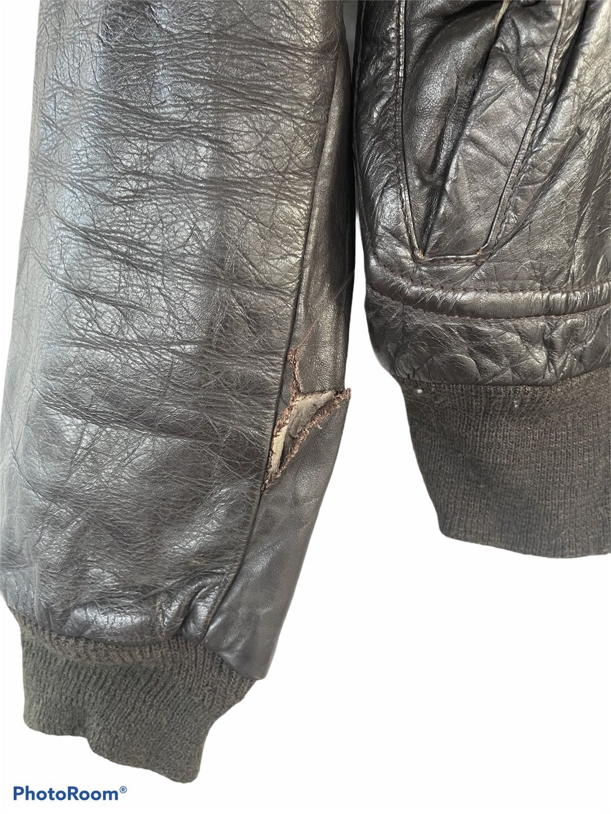 Sears VINTAGE SEARS BROWN 60s LEATHER JACKET USA Size US M / EU 48-50 / 2 - 7 Thumbnail