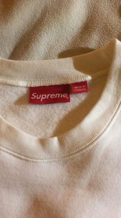 Supreme Supreme Side Arc Crewneck White | Grailed