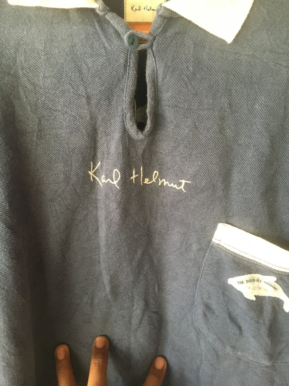 Japanese Brand KARL HELMUT BLUE SIZE L POLOS SHIRT JAPAN Size US L / EU 52-54 / 3 - 3 Thumbnail