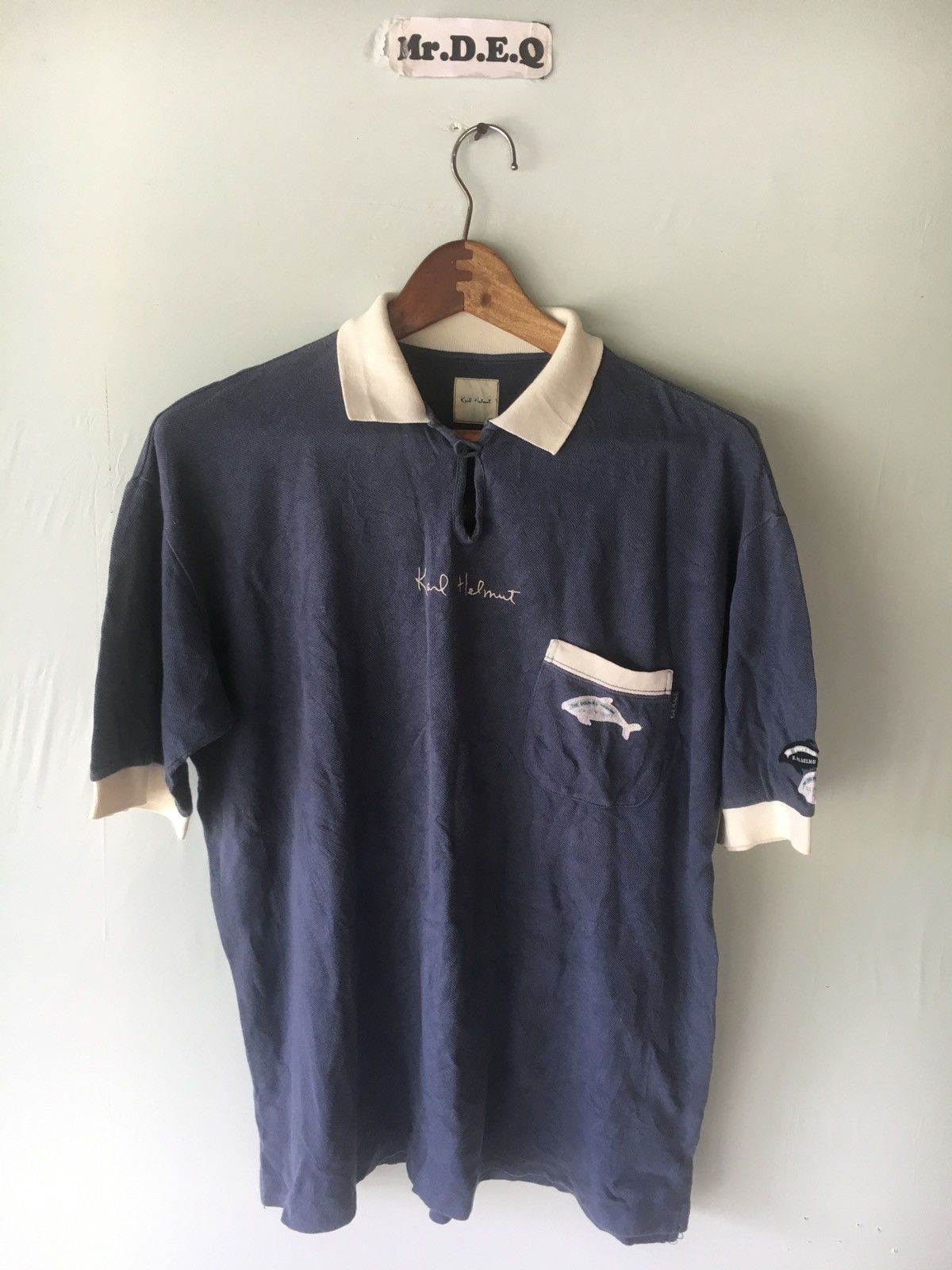 Japanese Brand KARL HELMUT BLUE SIZE L POLOS SHIRT JAPAN Size US L / EU 52-54 / 3 - 1 Thumbnail