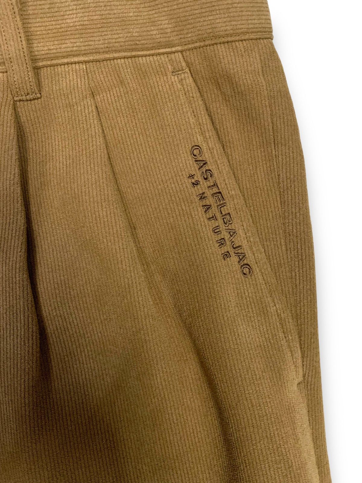 Jean Charles De Castelbajac Vintage Castelbajac +2 Nature Corduroy Baggy Pleated Pants Size US 30 / EU 46 - 8 Thumbnail