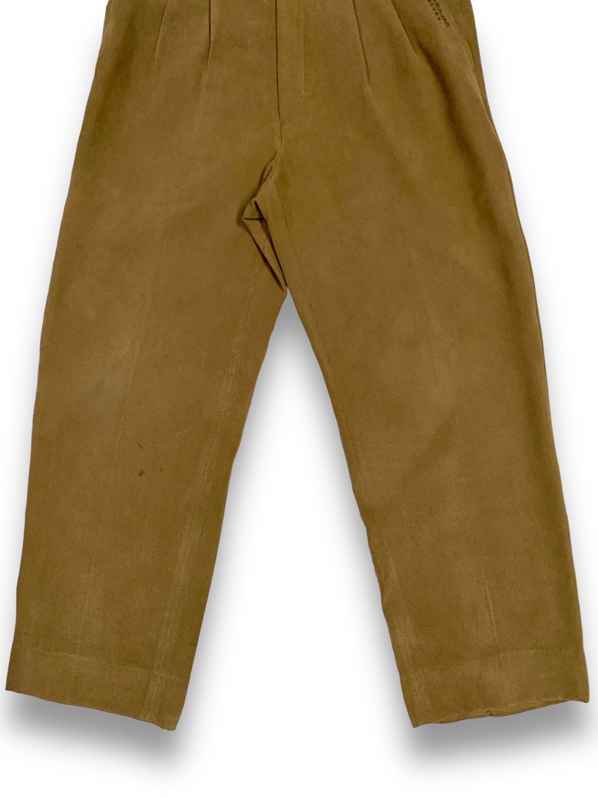 Jean Charles De Castelbajac Vintage Castelbajac +2 Nature Corduroy Baggy Pleated Pants Size US 30 / EU 46 - 9 Thumbnail