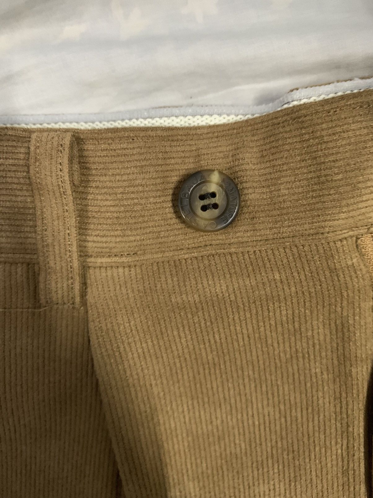 Jean Charles De Castelbajac Vintage Castelbajac +2 Nature Corduroy Baggy Pleated Pants Size US 30 / EU 46 - 5 Thumbnail