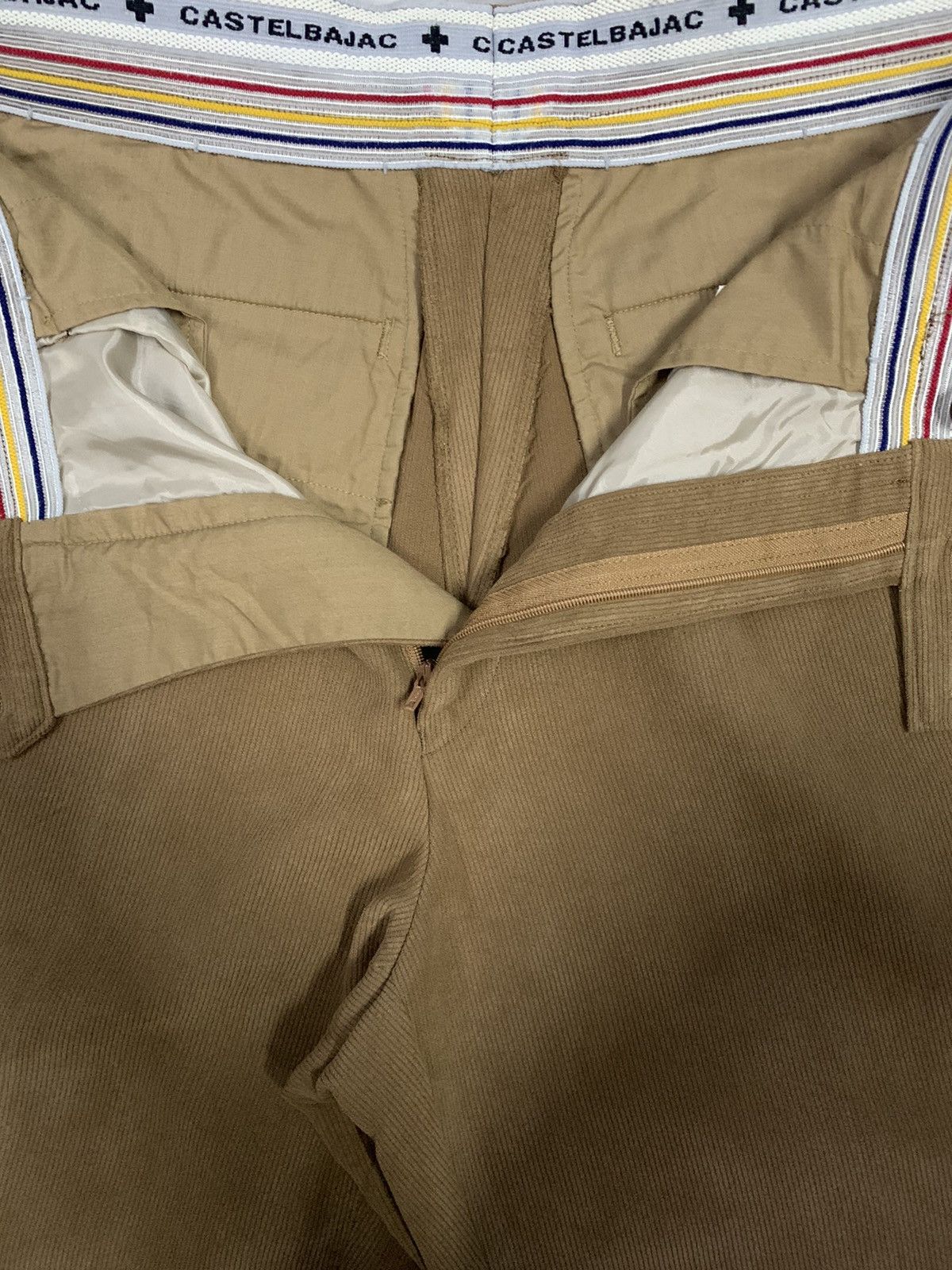 Jean Charles De Castelbajac Vintage Castelbajac +2 Nature Corduroy Baggy Pleated Pants Size US 30 / EU 46 - 4 Thumbnail