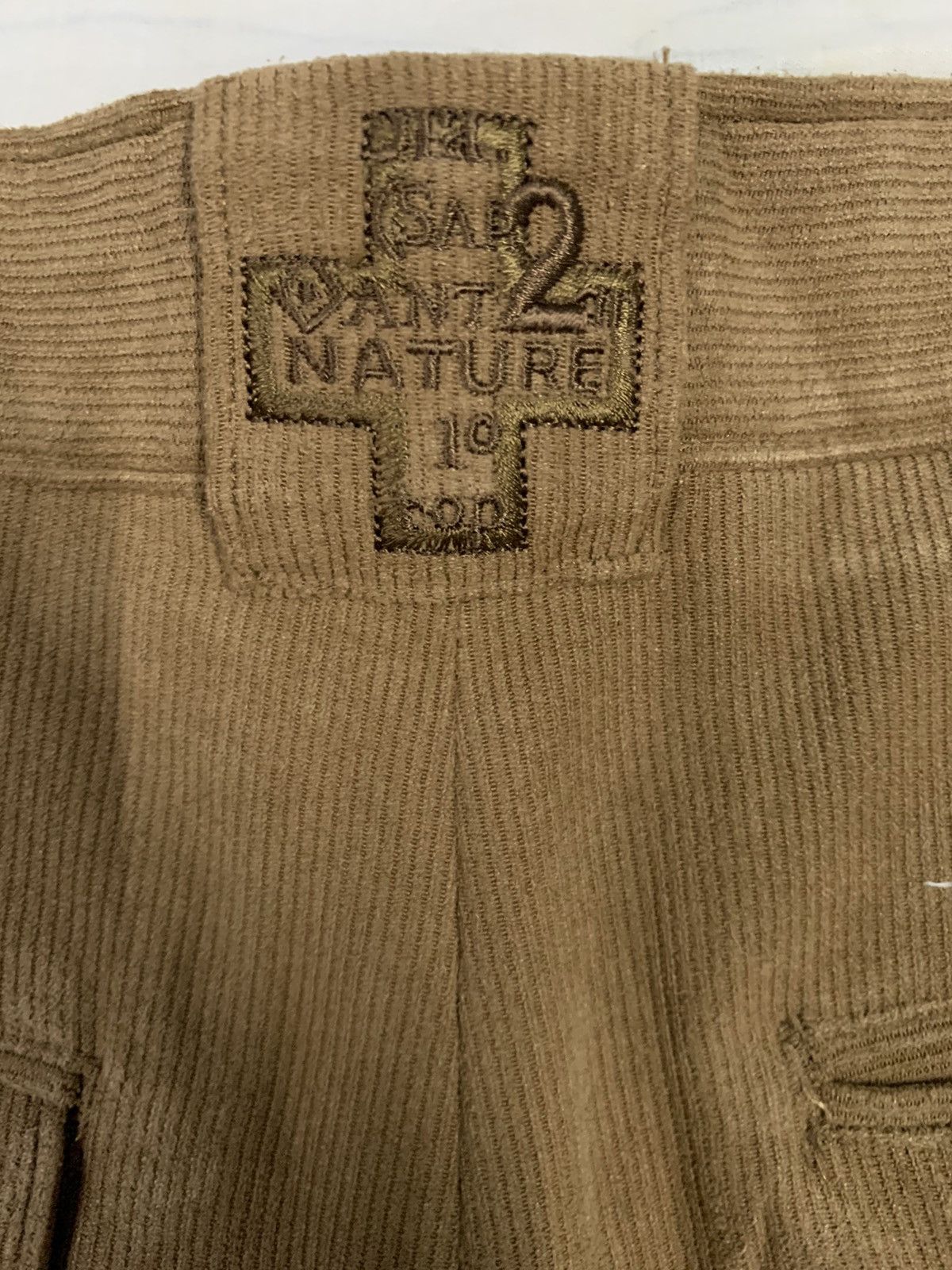 Jean Charles De Castelbajac Vintage Castelbajac +2 Nature Corduroy Baggy Pleated Pants Size US 30 / EU 46 - 11 Thumbnail