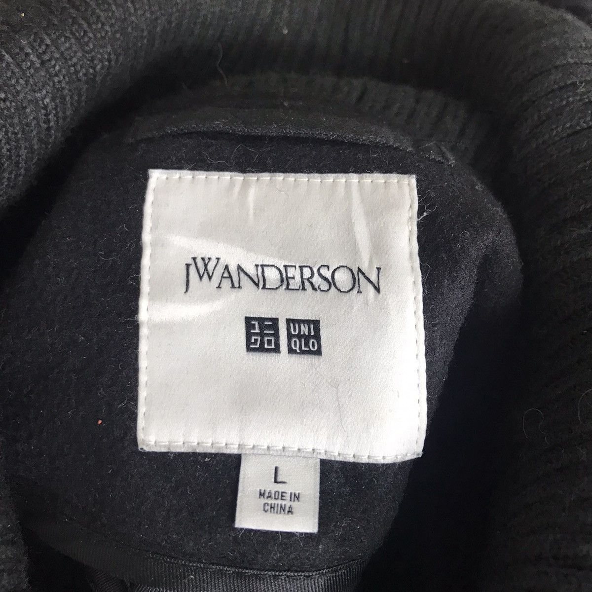JW Anderson × Uniqlo JW ANDERSON x UNIQLO Black Wool Quilted Coat Jacket Size US L / EU 52-54 / 3 - 4 Thumbnail