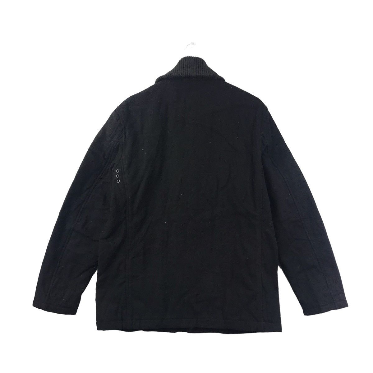 JW Anderson × Uniqlo JW ANDERSON x UNIQLO Black Wool Quilted Coat Jacket Size US L / EU 52-54 / 3 - 7 Thumbnail