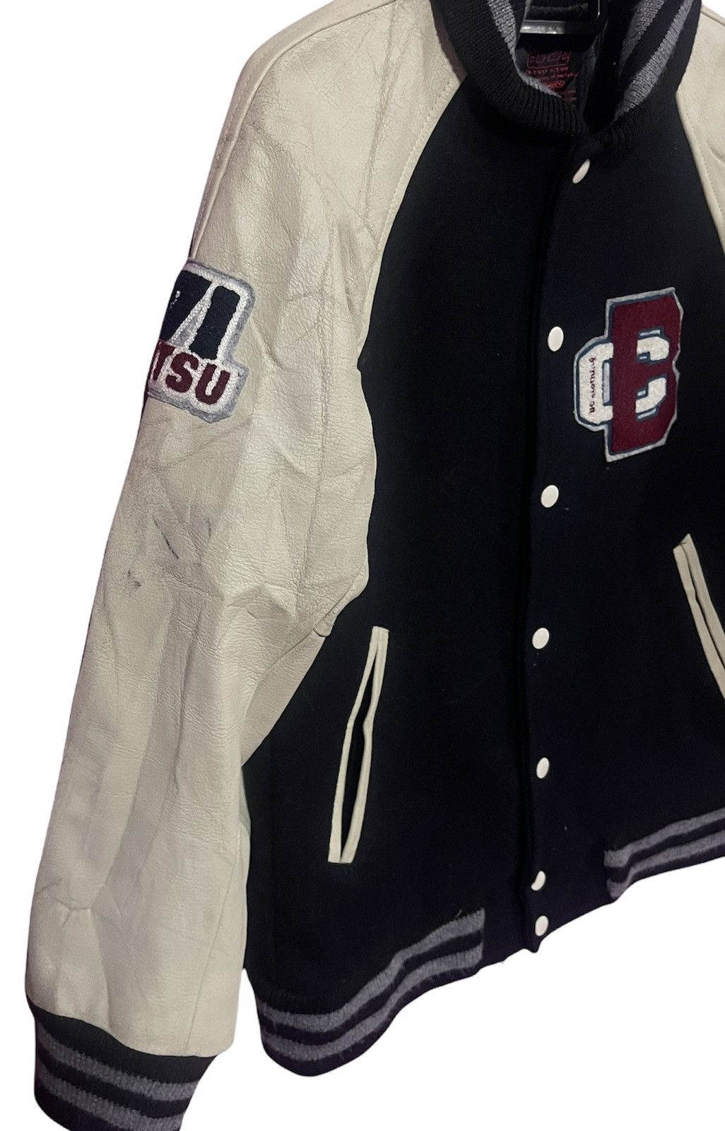 Japanese Brand BA TSU CLUB VERSITY JACKET SLEEVE LEATHER Size US S / EU 44-46 / 1 - 5 Thumbnail