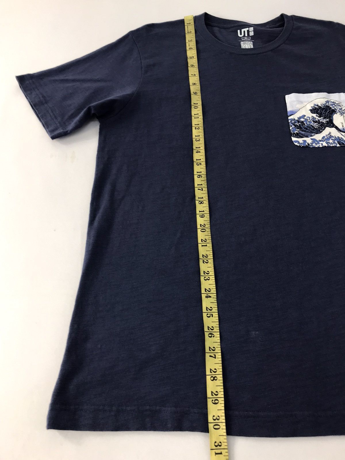 Japanese Brand Hokusai Blue Singgle Pocket Tee Size US L / EU 52-54 / 3 - 9 Thumbnail