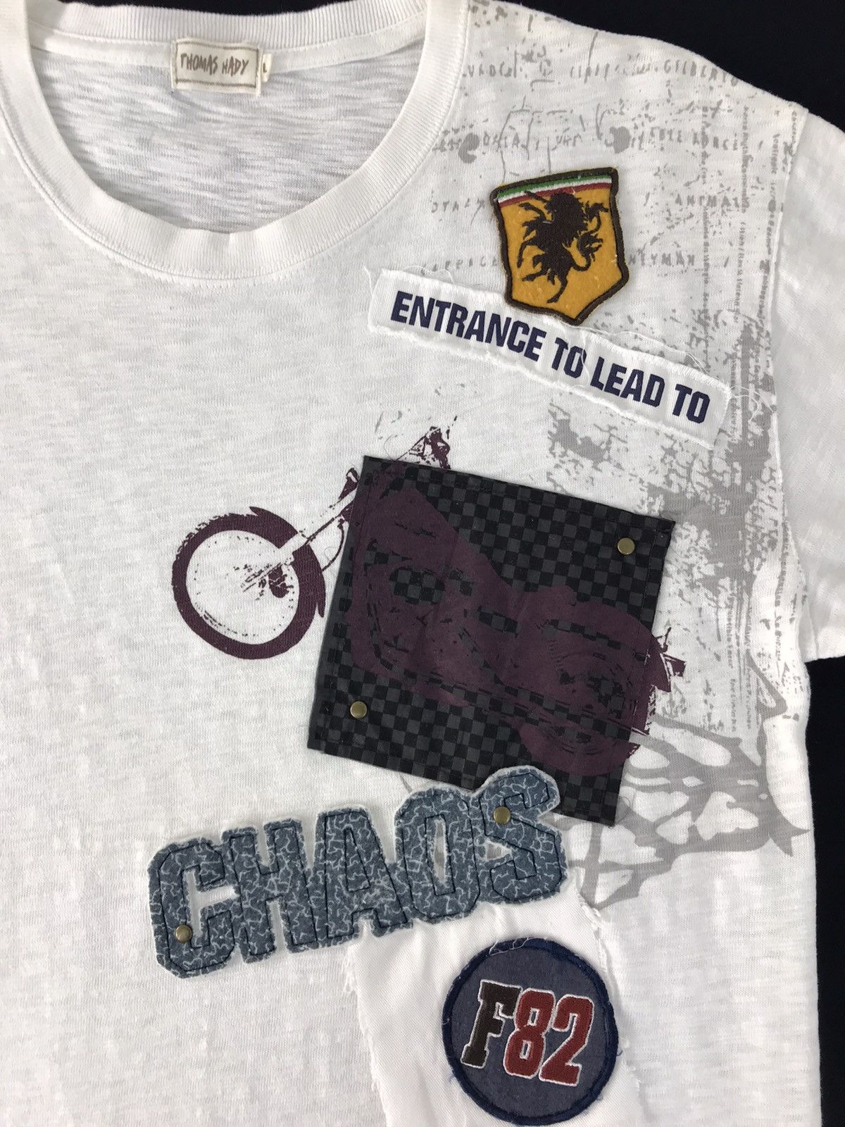 Japanese Brand Thomas Hady Motorcycle Patch 82 Tee Size US M / EU 48-50 / 2 - 4 Thumbnail